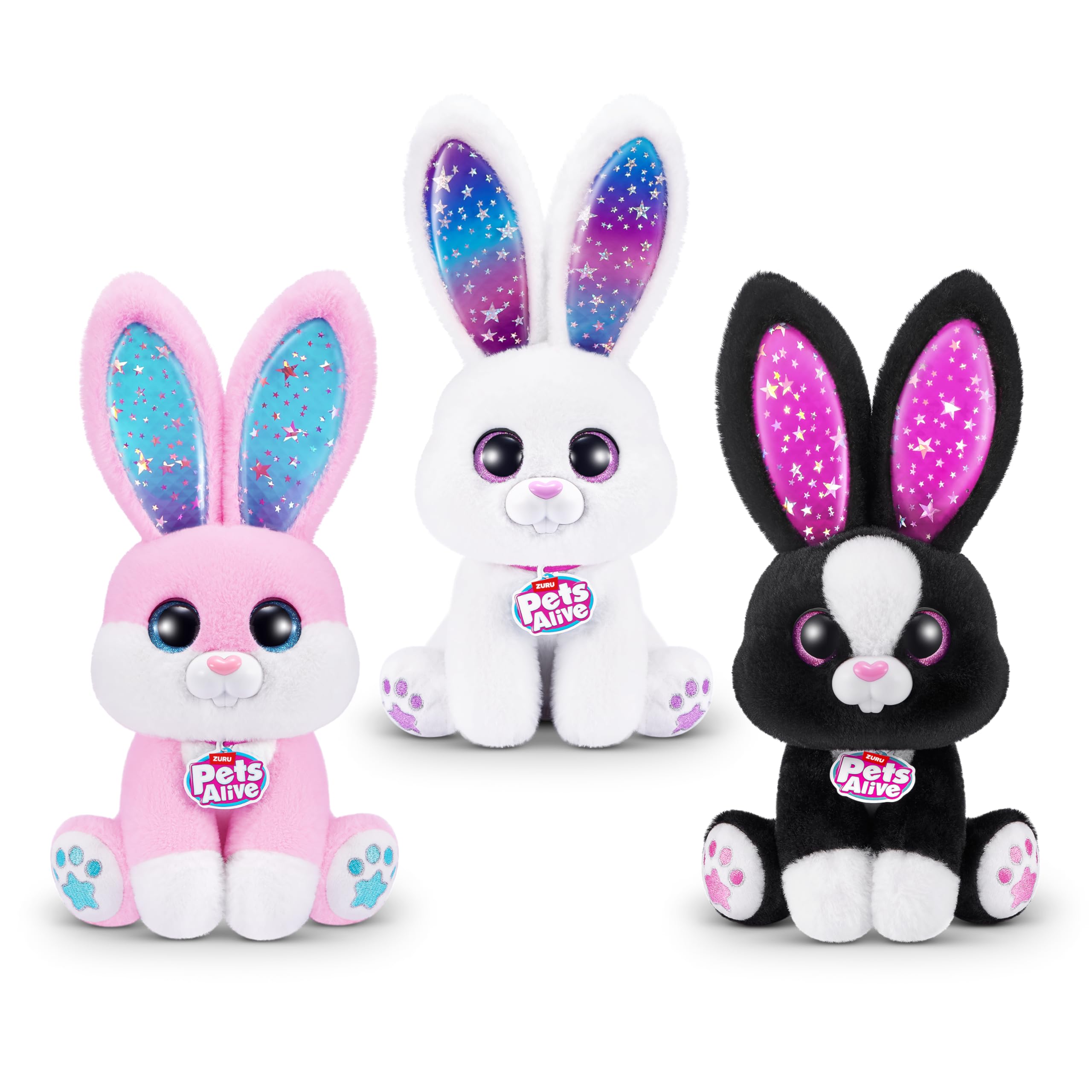 Pets Alive Magic Bunnies White Bunny (Pearl) by ZURU - Electronic Plush with Lights, Sounds & Mini Bunnies 3