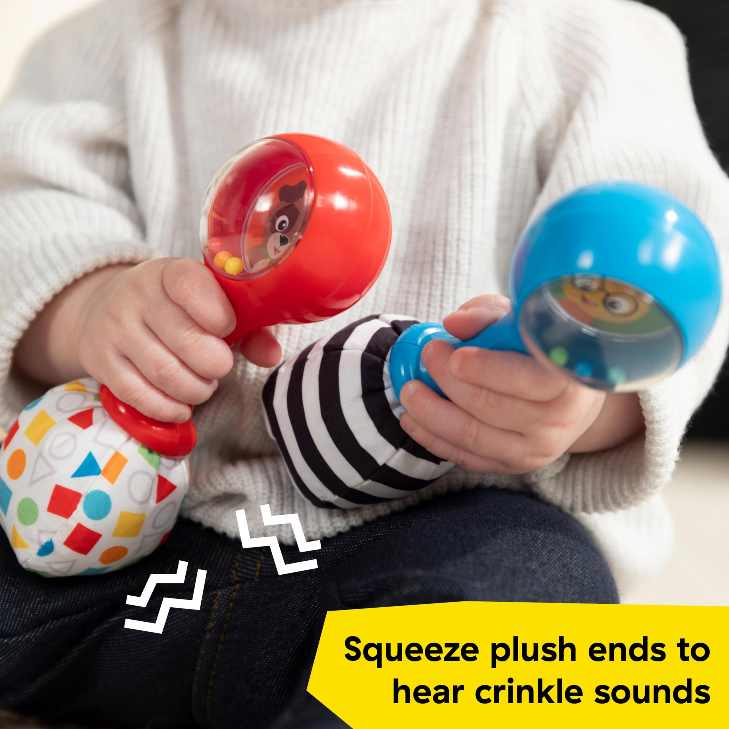 Baby Einstein Shake & Groove Toy Maracas - Musical Instrument Set for Ages 3+ Months 4