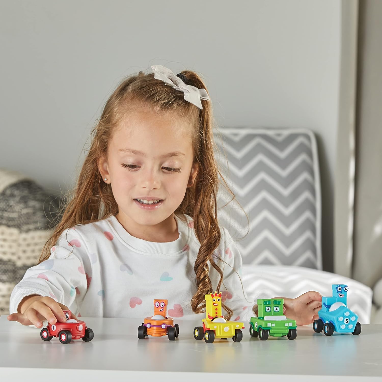 Learning Resources Numberblocks Mini Vehicles Set - 5 Car Pack with Rolling Wheels 8