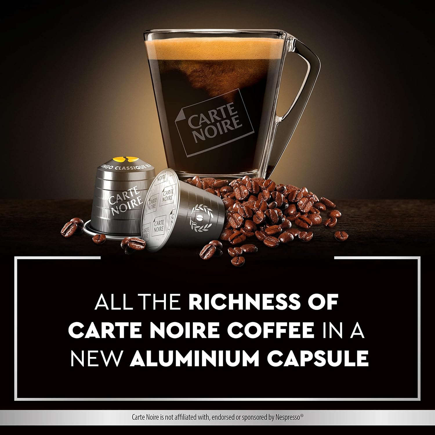 Carte Noire Espresso Lungo - 100% Arabica Nespresso Compatible Capsules