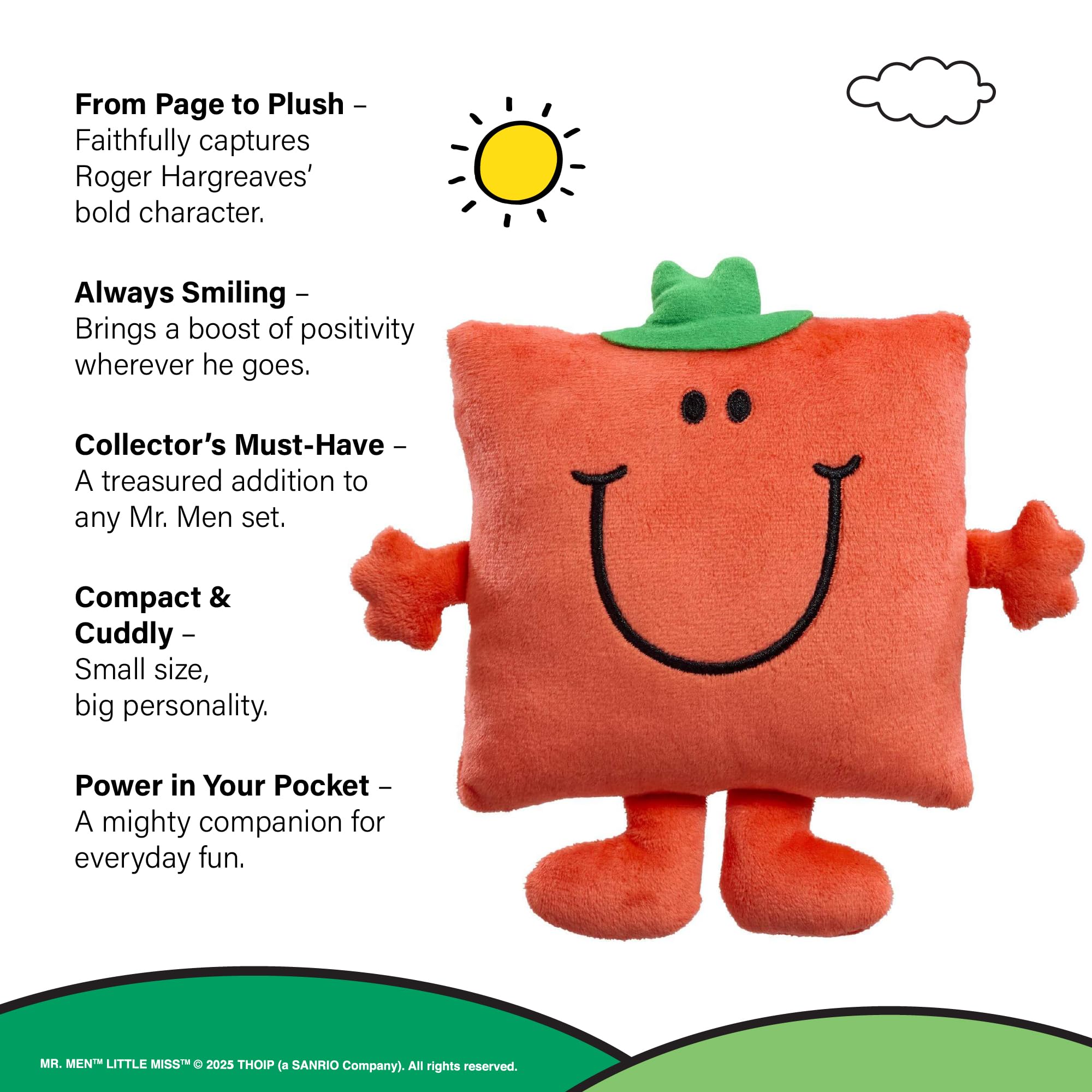 Rainbow Designs Mr. Strong Small Plush Toy - Iconic Mr. Men Character | 18 cm Height 4