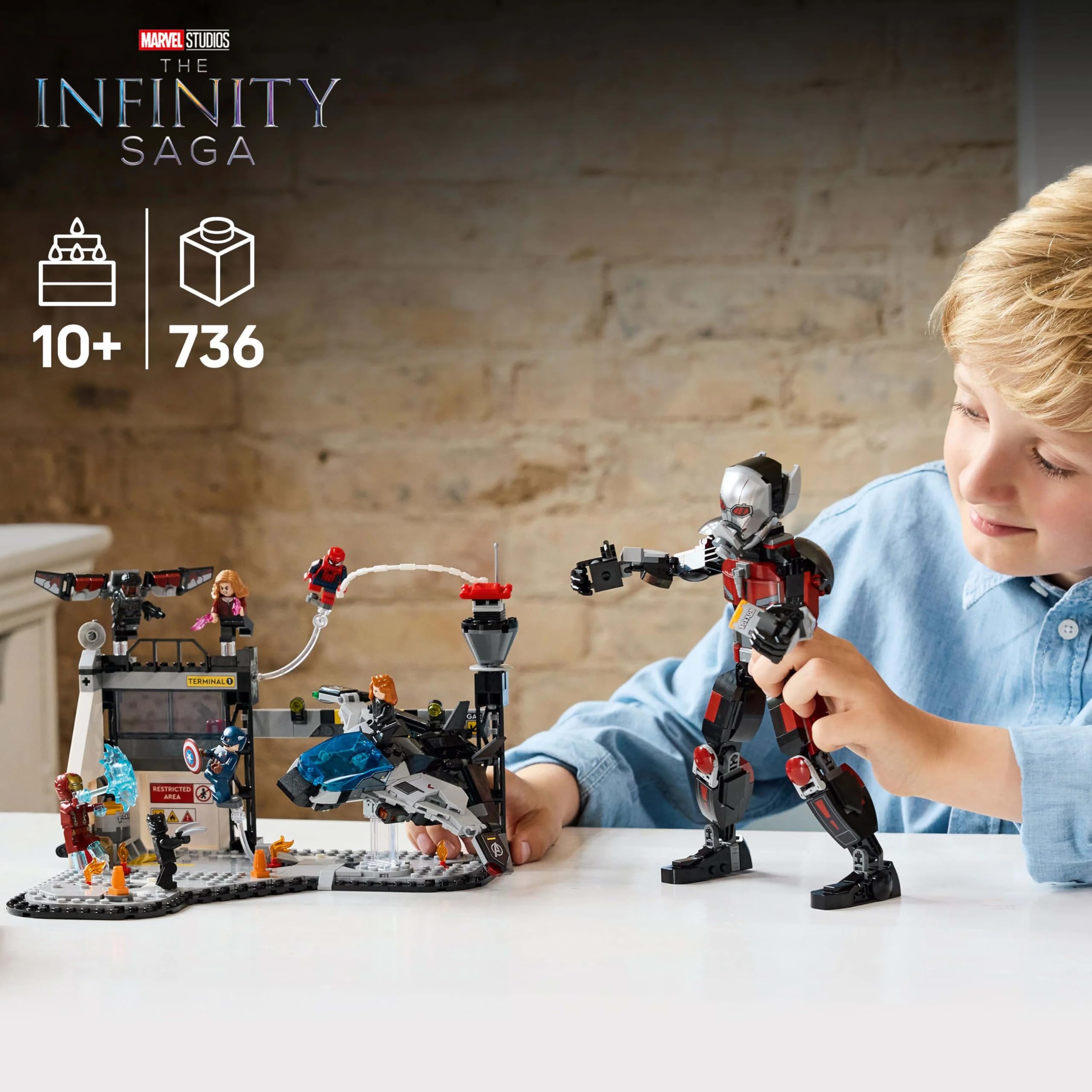 LEGO Marvel Captain America: Civil War Action Battle - Super Heroes Building Playset for Ages 10+