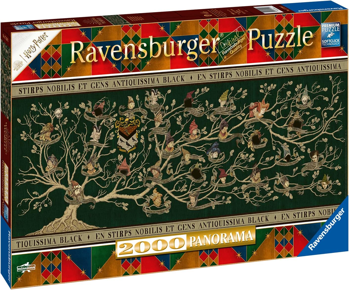 Ravensburger Harry Potter 2000 Piece Jigsaw Puzzle - Black Family Tree Tapestry