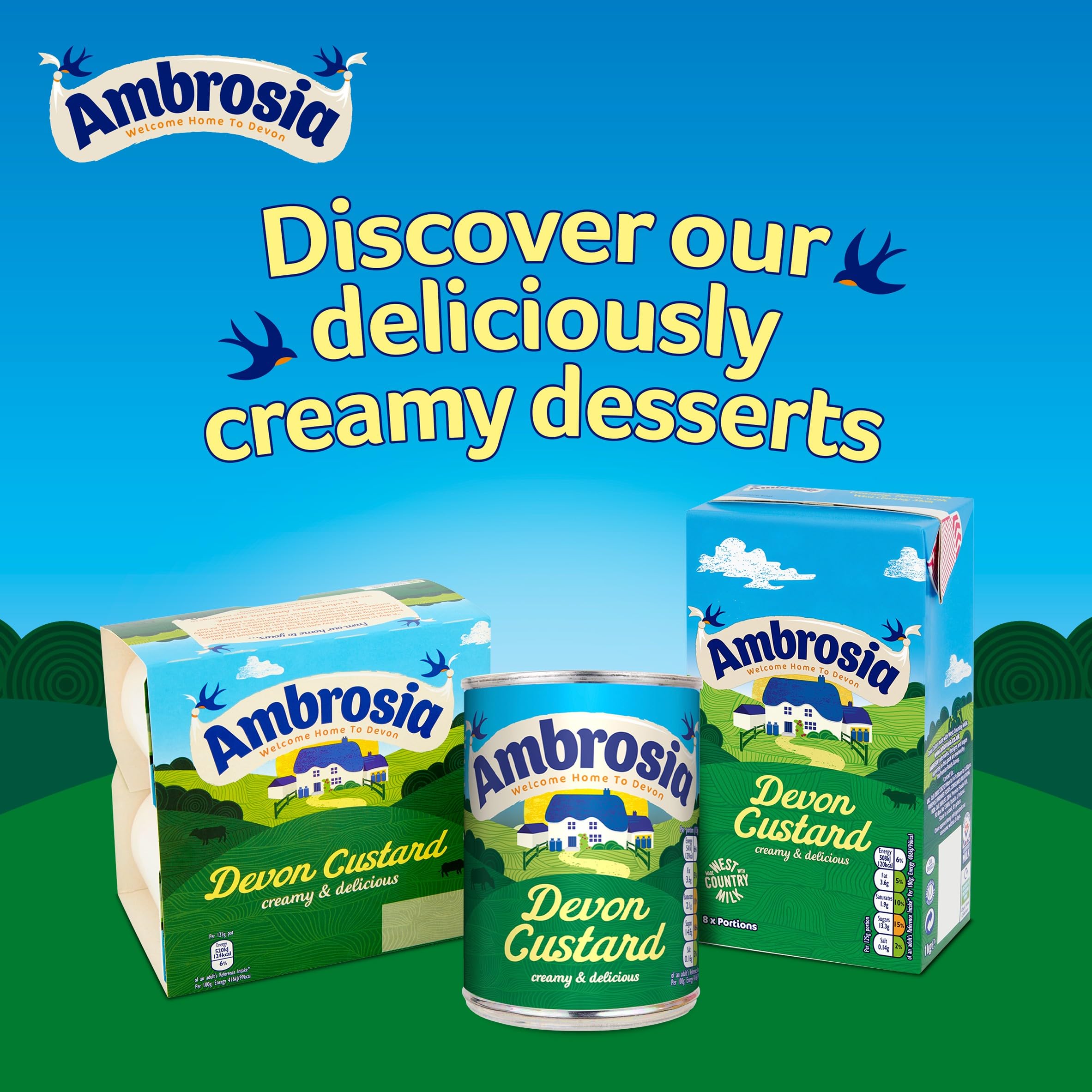 Ambrosia - Devon Custard Traditional 1 kg (1er-Packung) 4