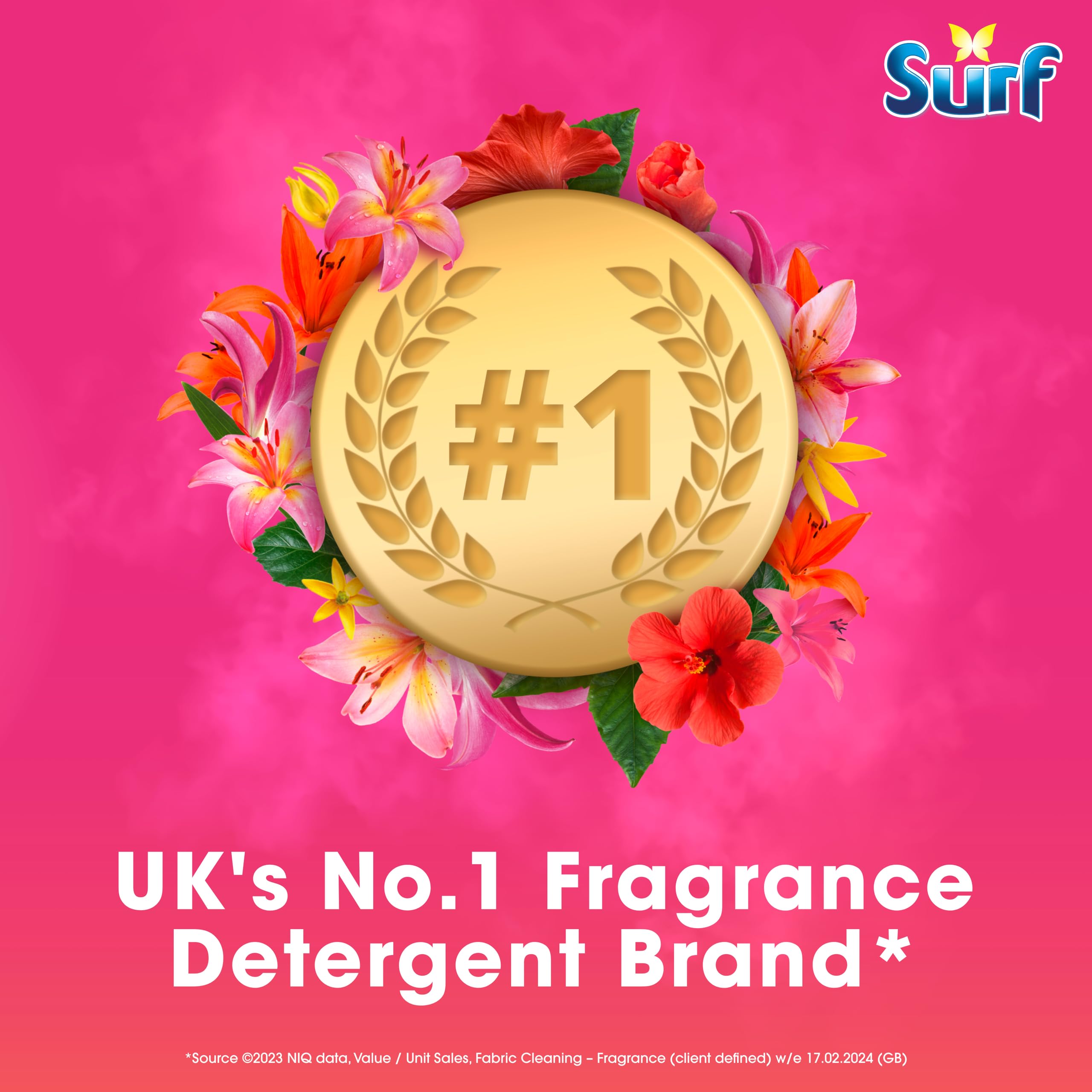 Surf Tropical Lily Laundry Washing Liquid Detergent (1.5L)