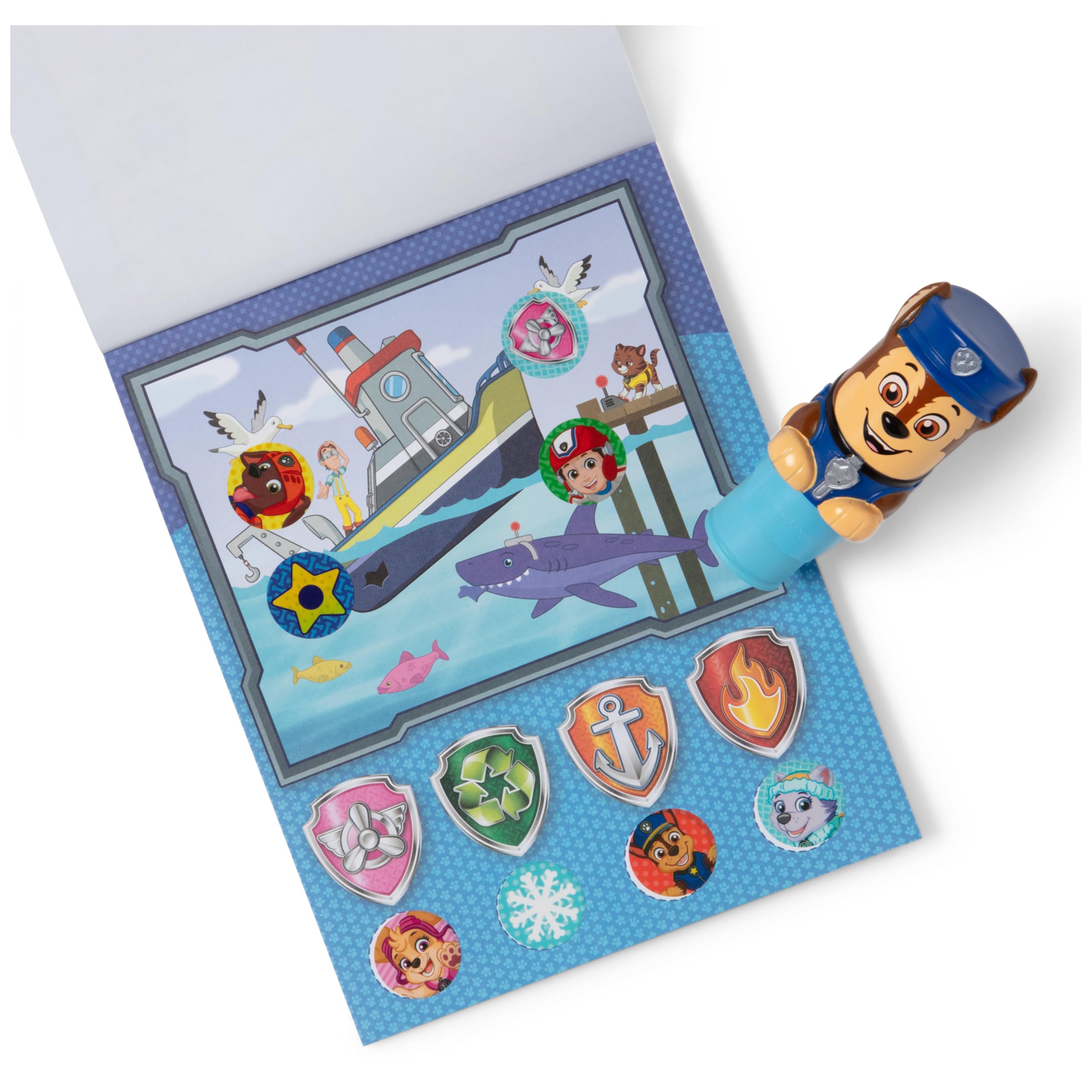 Melissa & Doug Activity Pad & Sticker Stamp Set - Chase | Ages 3-98 4