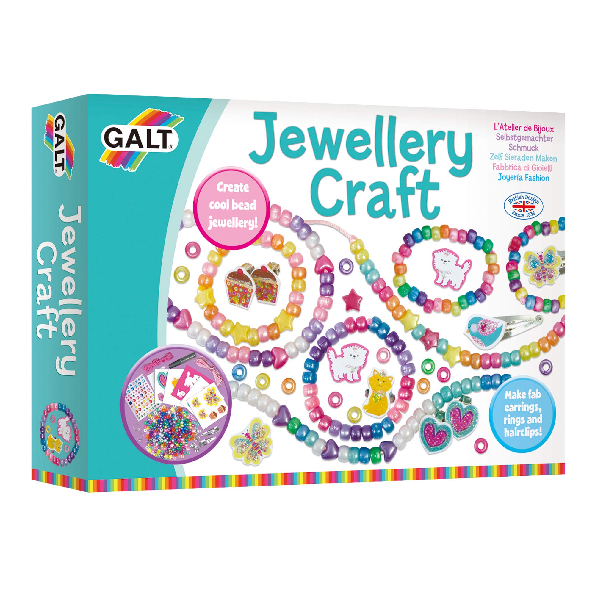 Galt Creative Cases Jewellery Craft Kit - Arts & Crafts for Kids Ages 5+ 7