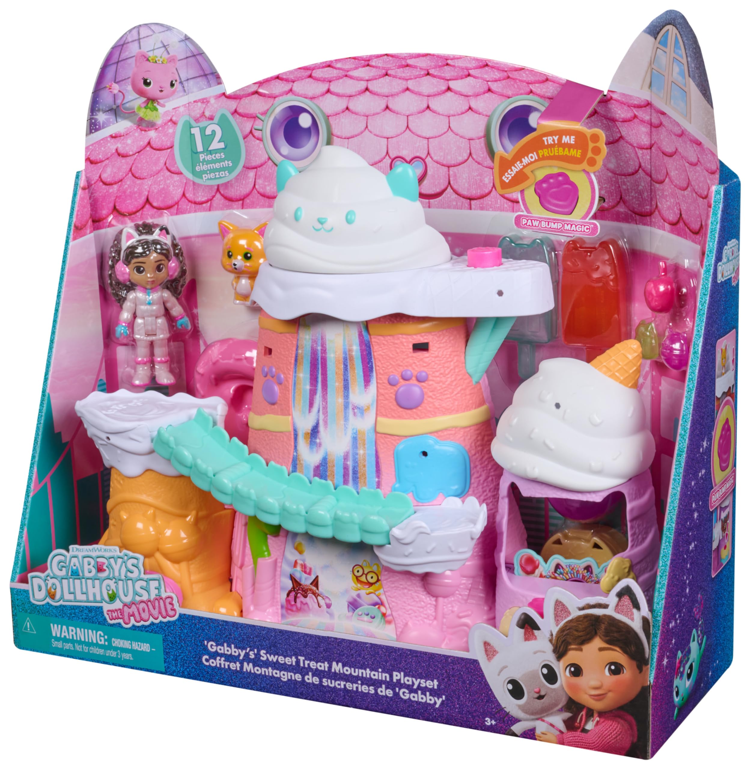 Gabby's Dollhouse Sweet Treat Mountain Playset - 12-Piece Interactive Toy with Figures & Accessories 7