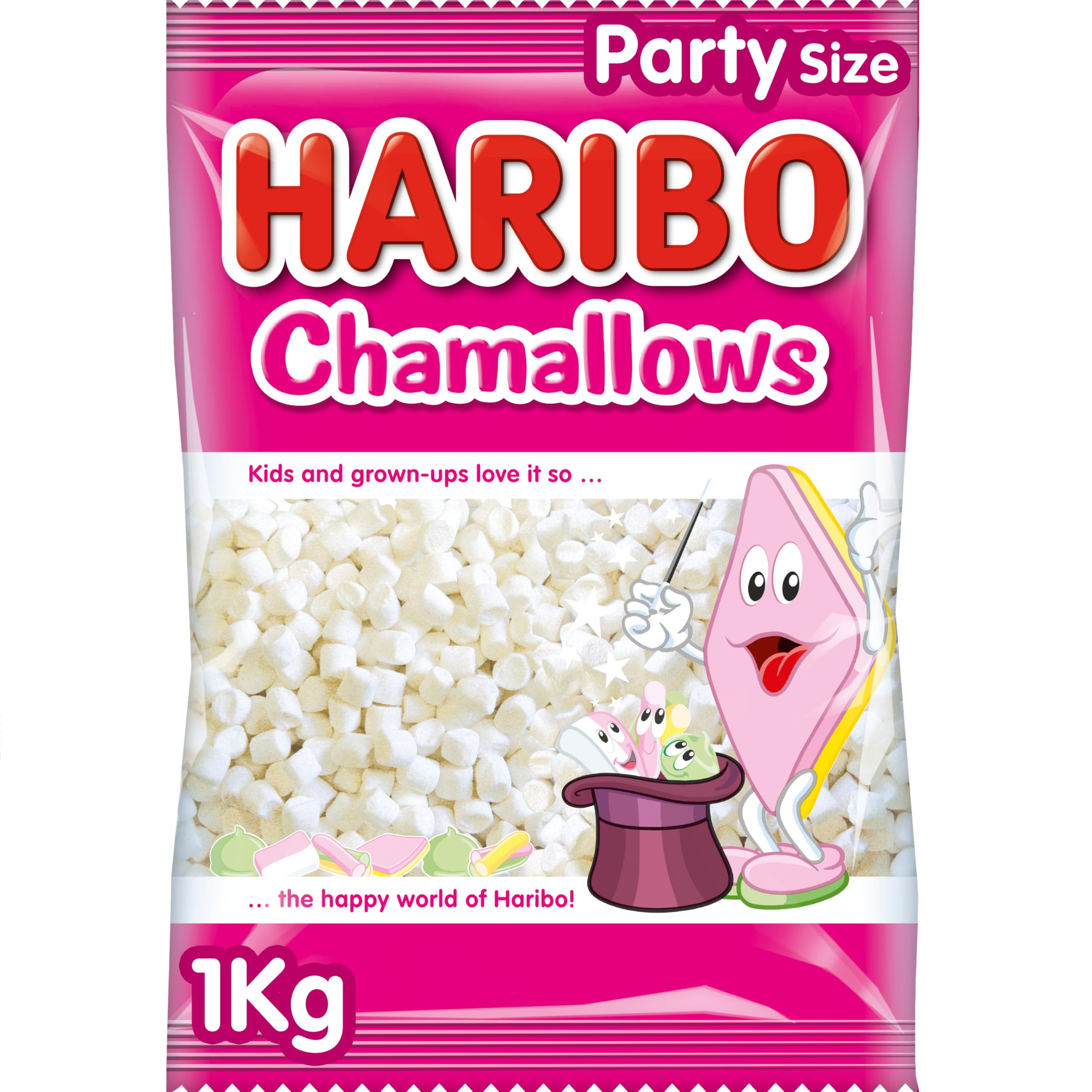 HARIBO Chamallows Mini White Marshmallows - 1kg Bag