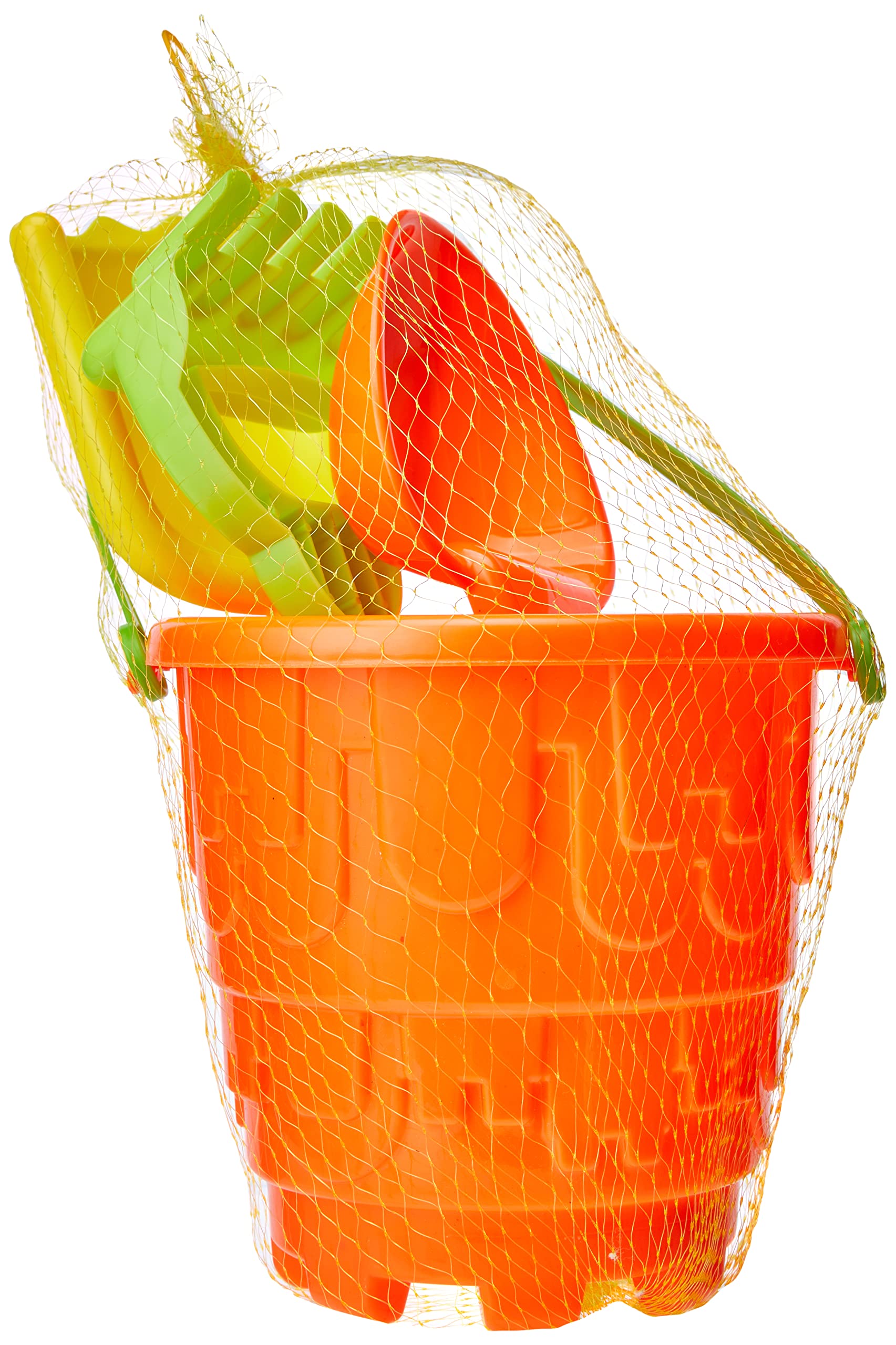 Ram Kids 8-Piece Beach Sand Bucket Set with Spade and Rake - Outdoor Play for Ages 3+ 3