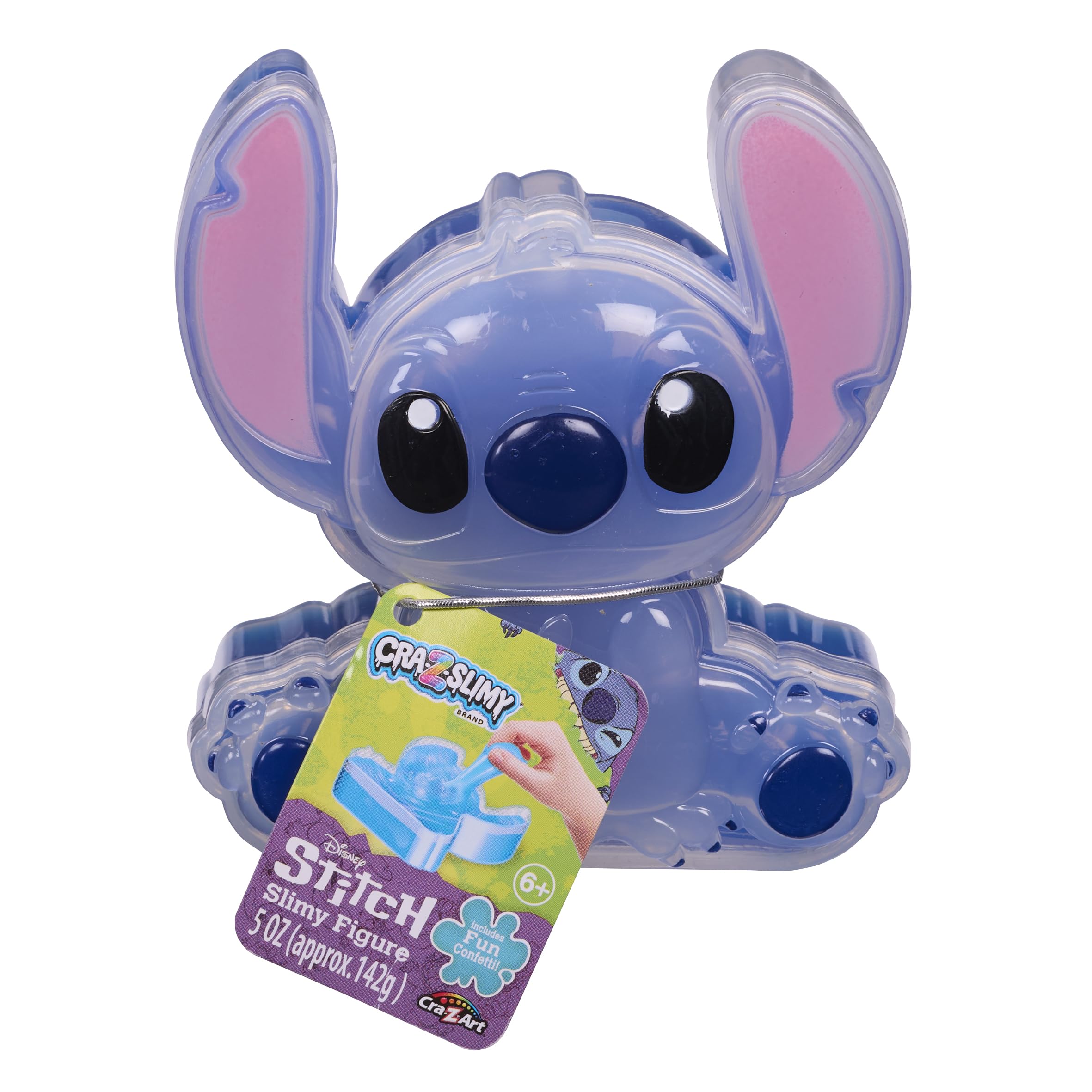 CRA-Z-Slimy Stitch Slime Toy - Glossy Stretchy Blue Slime with Stitch Confetti, Ages 6+ 3