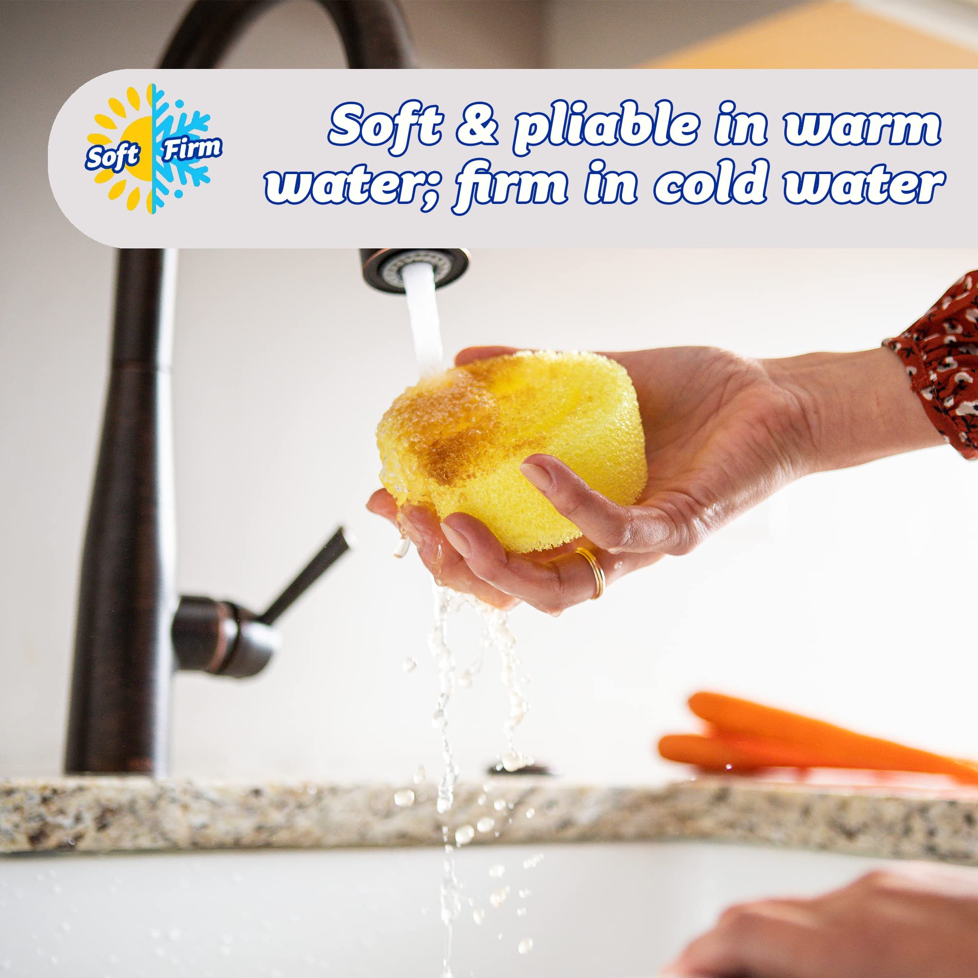 Scrub Daddy Wonder Wash-Up Combo - Dish Sponge Twin Pack with Wonder Wash-Up Liquid 6