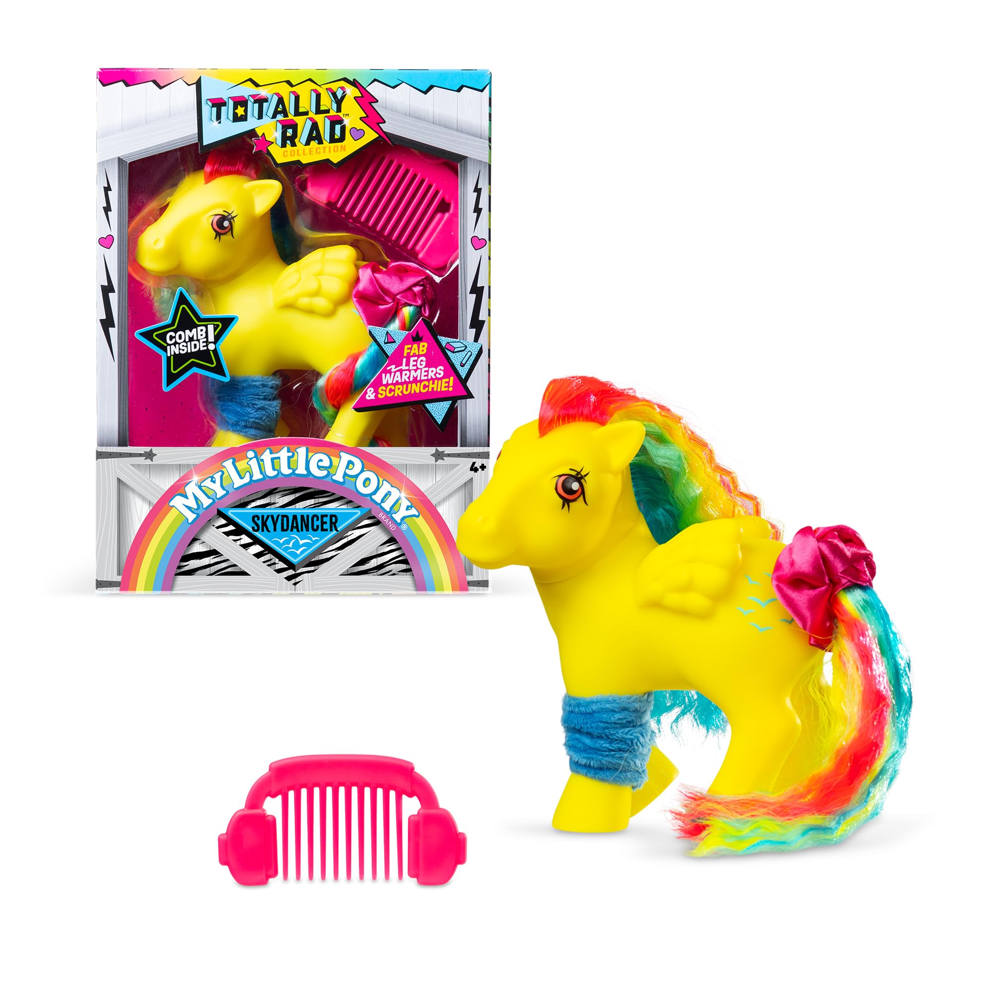 Basic Fun My Little Pony Totally Rad Collection - Skydancer Retro 80s Neon Pony Figure