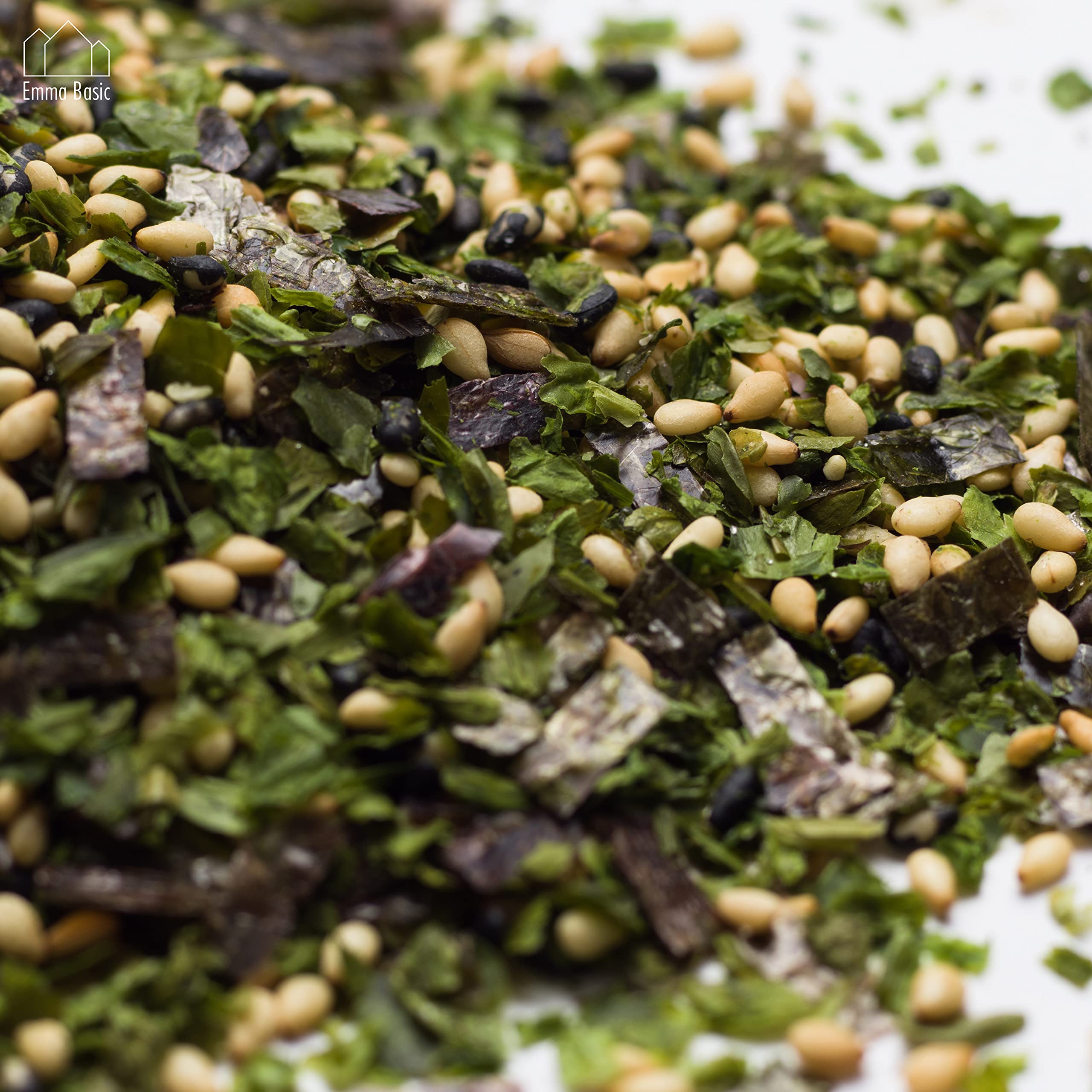 Emma Basic Seaweed Furikake Seasoning - Rice Topping, High Fibre | 100g Flake