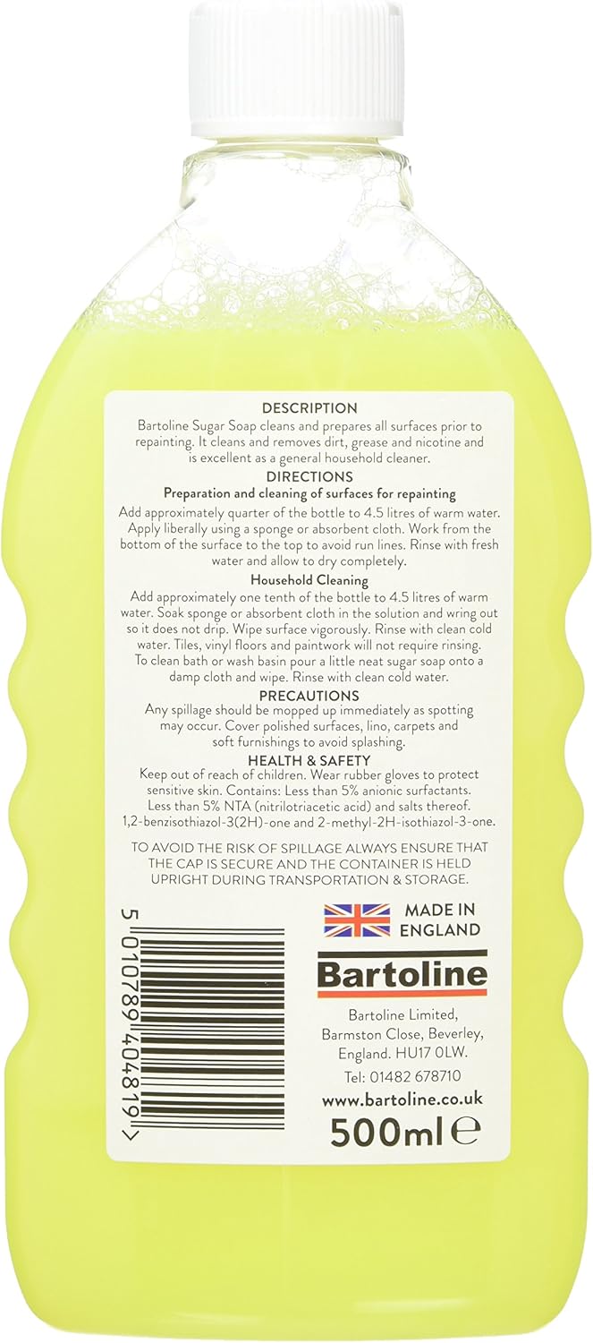 Bartoline - Sugar Soap Liquid Concentrate 500ml