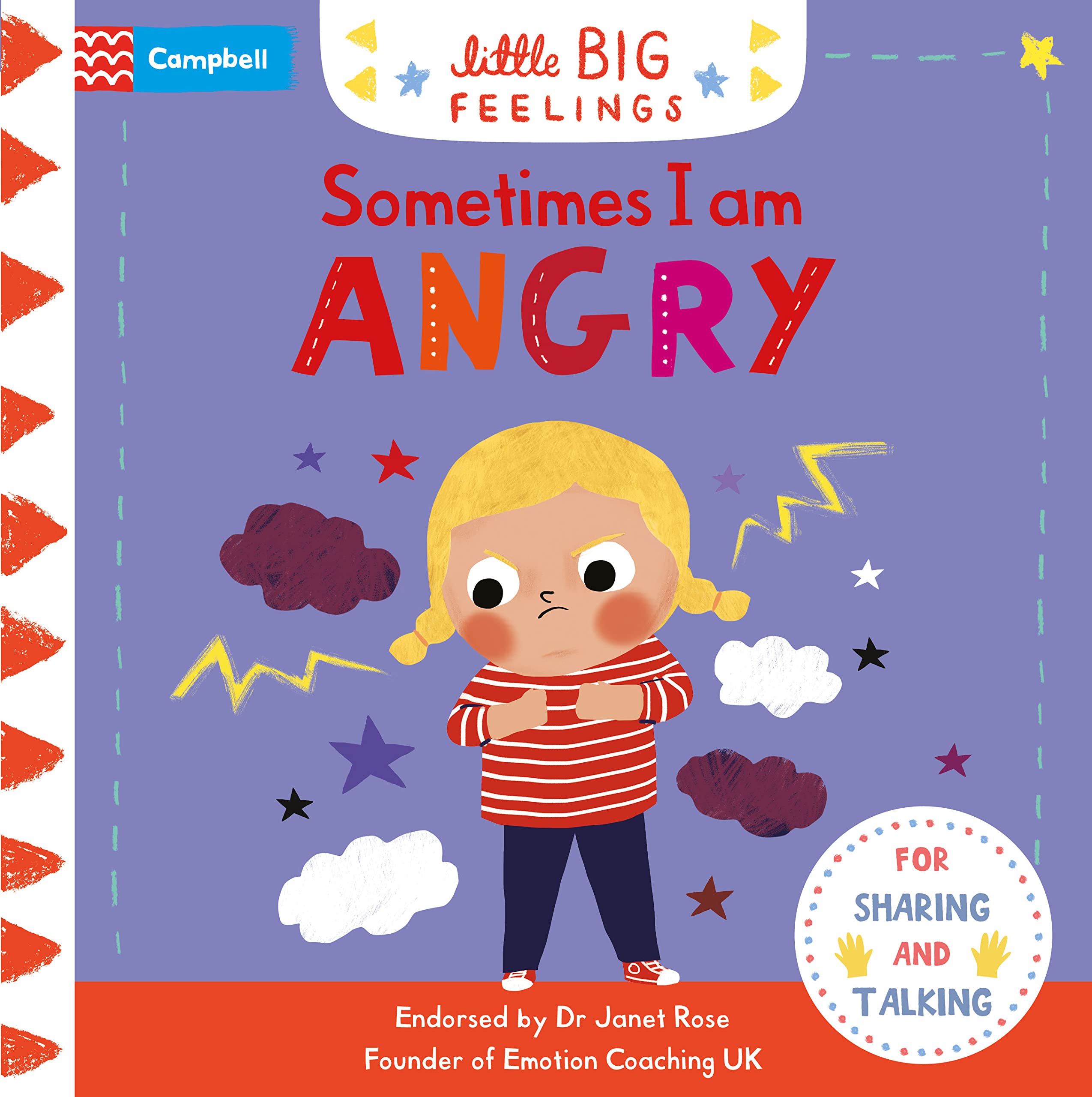 Campbell Books Sometimes I Am Angry - Little Big Feelings Board Book | Ages 3-4