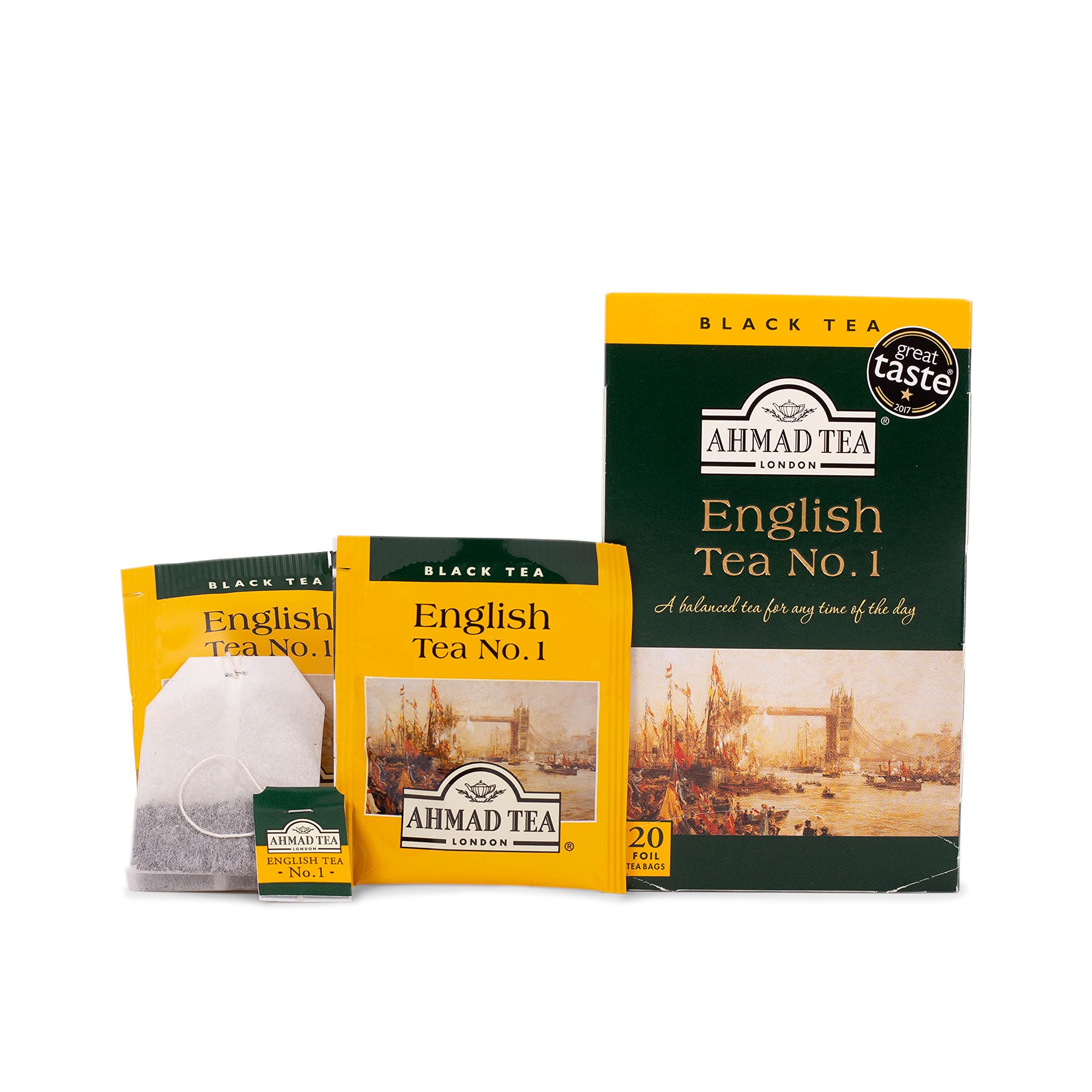 Ahmad Tea English Tea No.1 Black Tea - 20 Individually Foil-Wrapped Teabags 8