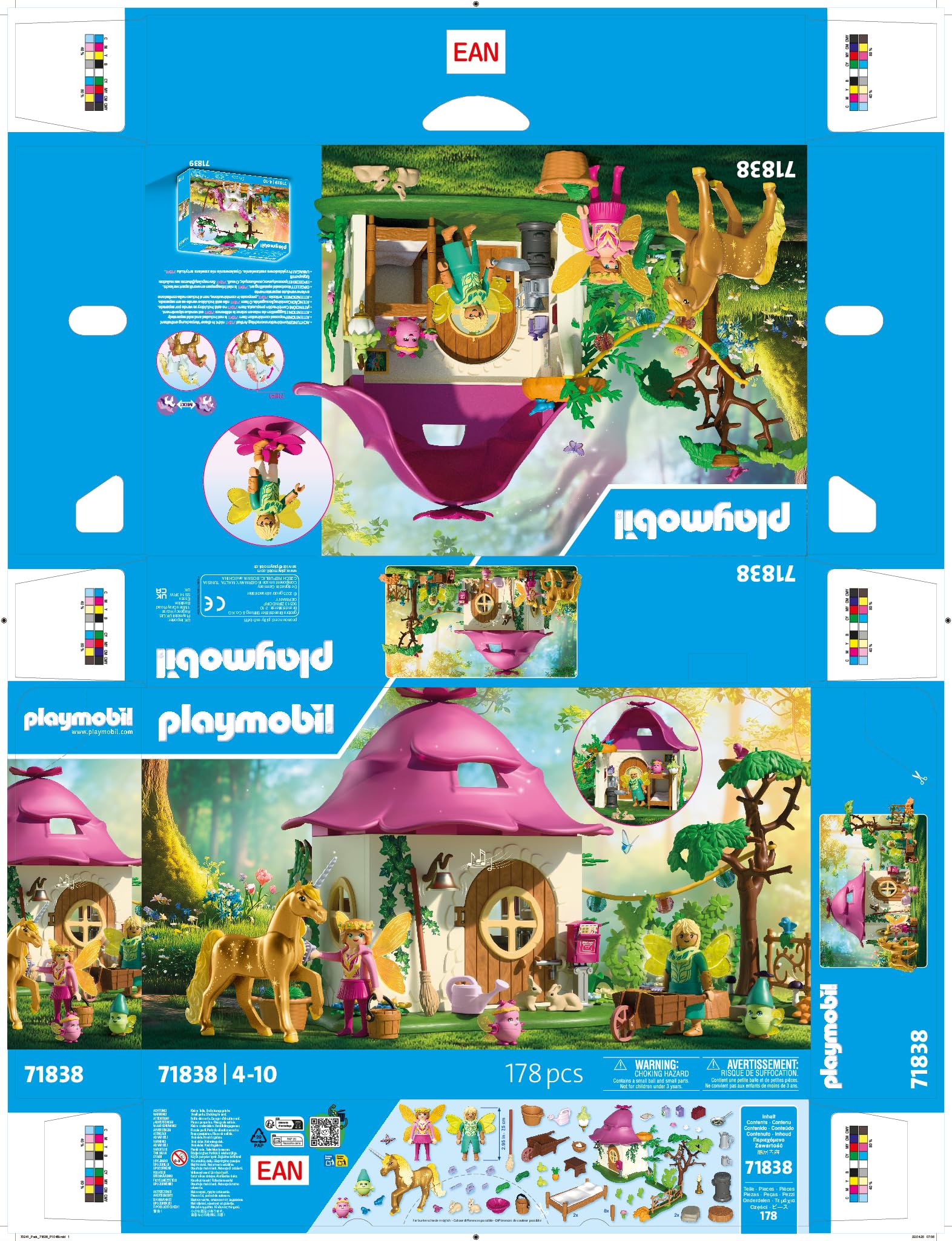 Playmobil Magic Unicorns Fairy Home with Golden Unicorn and Stable - 71838 - Ages 4-10 14