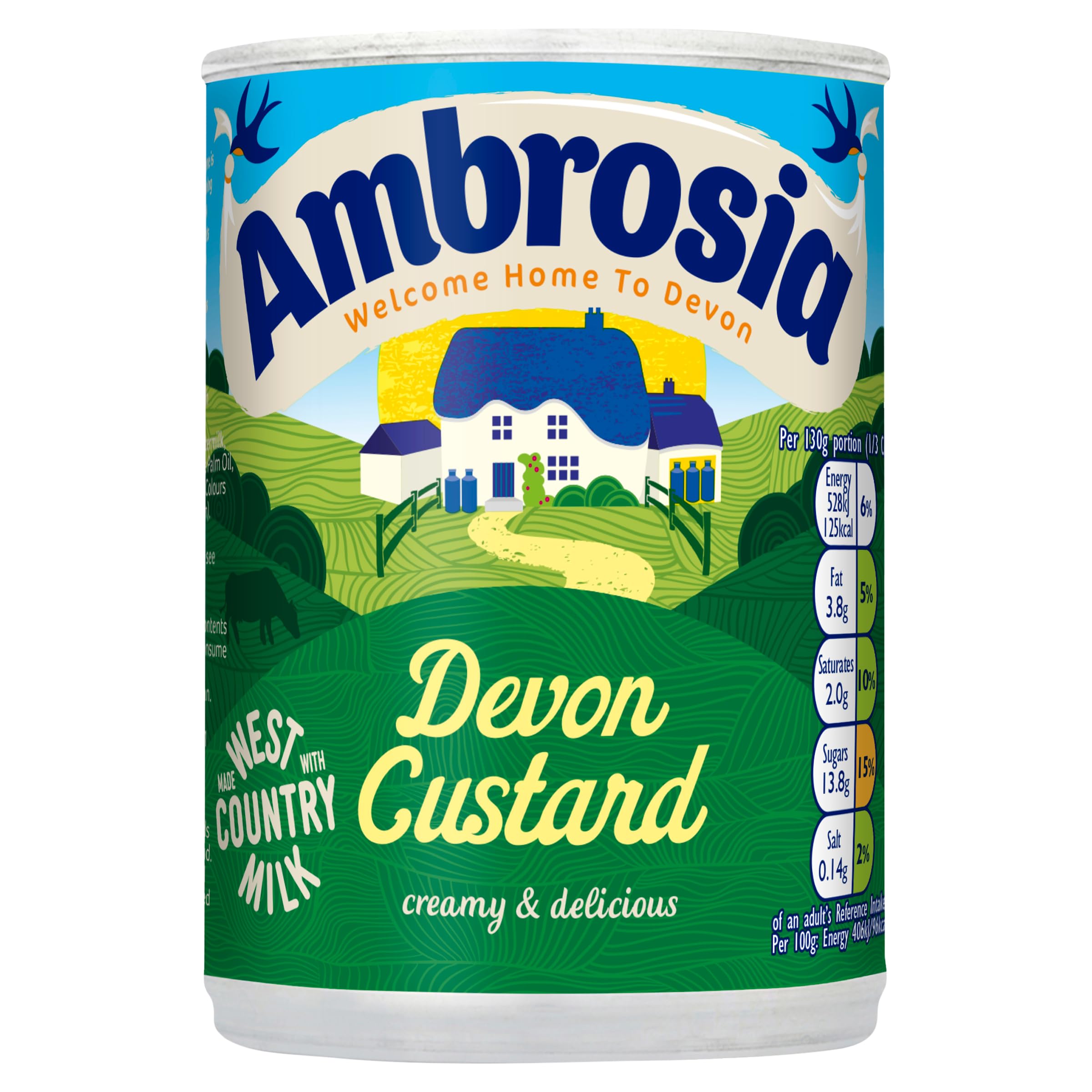 Ambrosia - Devon Custard Original Recipe Creamy Ready-to-Eat Dessert 400g 3