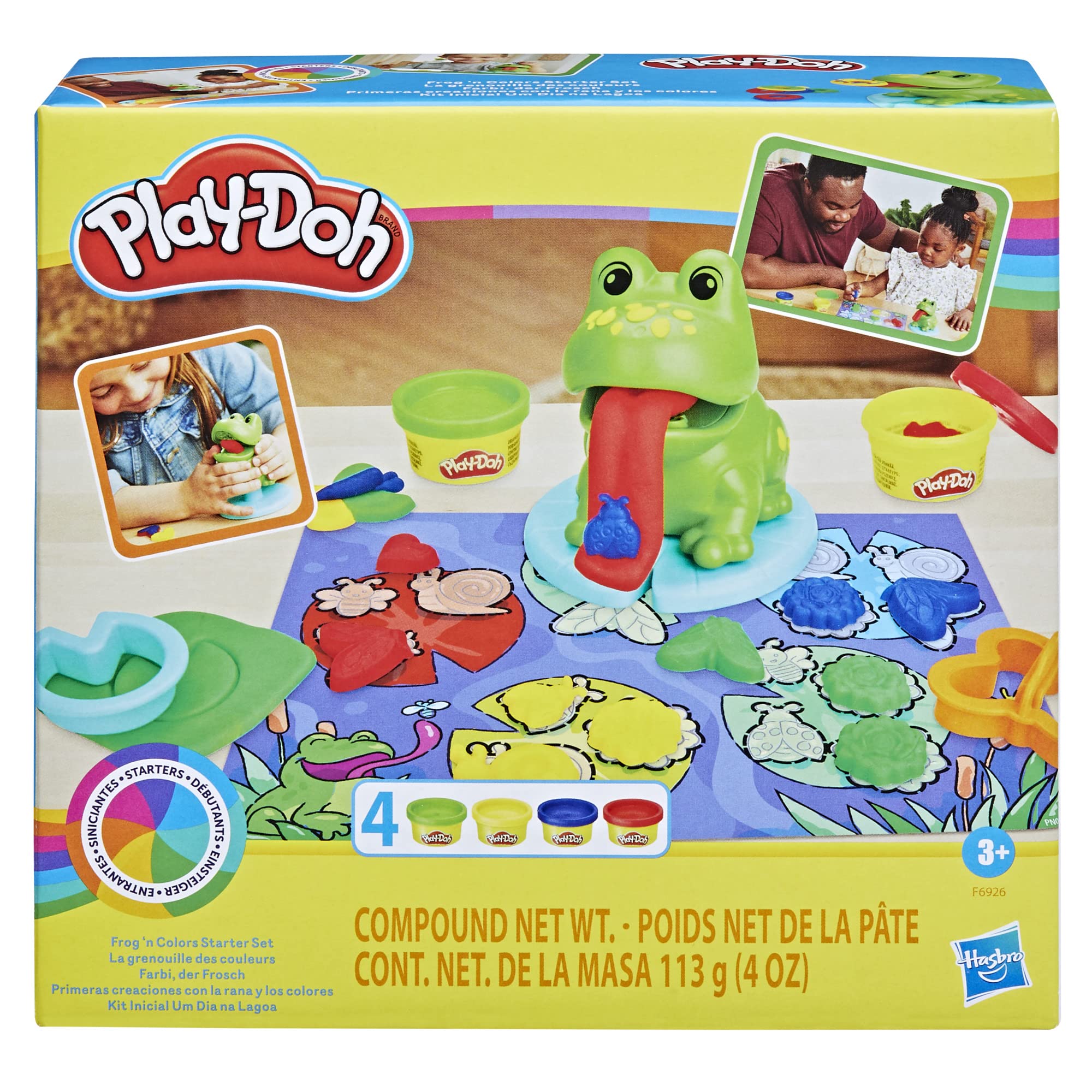 Play-Doh Frog ‘n Colors Starter Set - Creative Arts & Crafts Toy for Kids 3+ 7