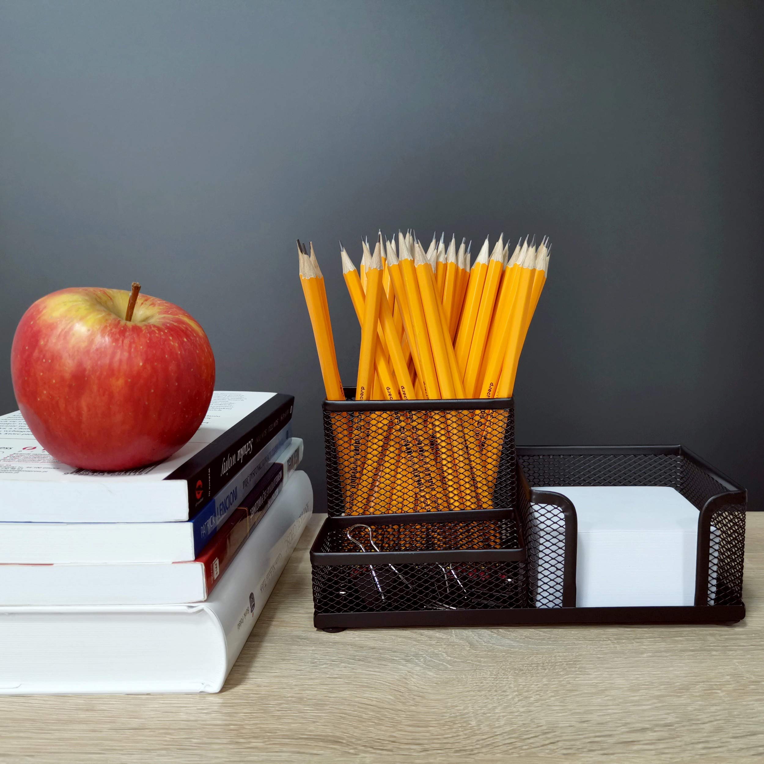 Leviatan Metal Desk Organizer - 3 Compartments | Black | Tabletop Mount 2