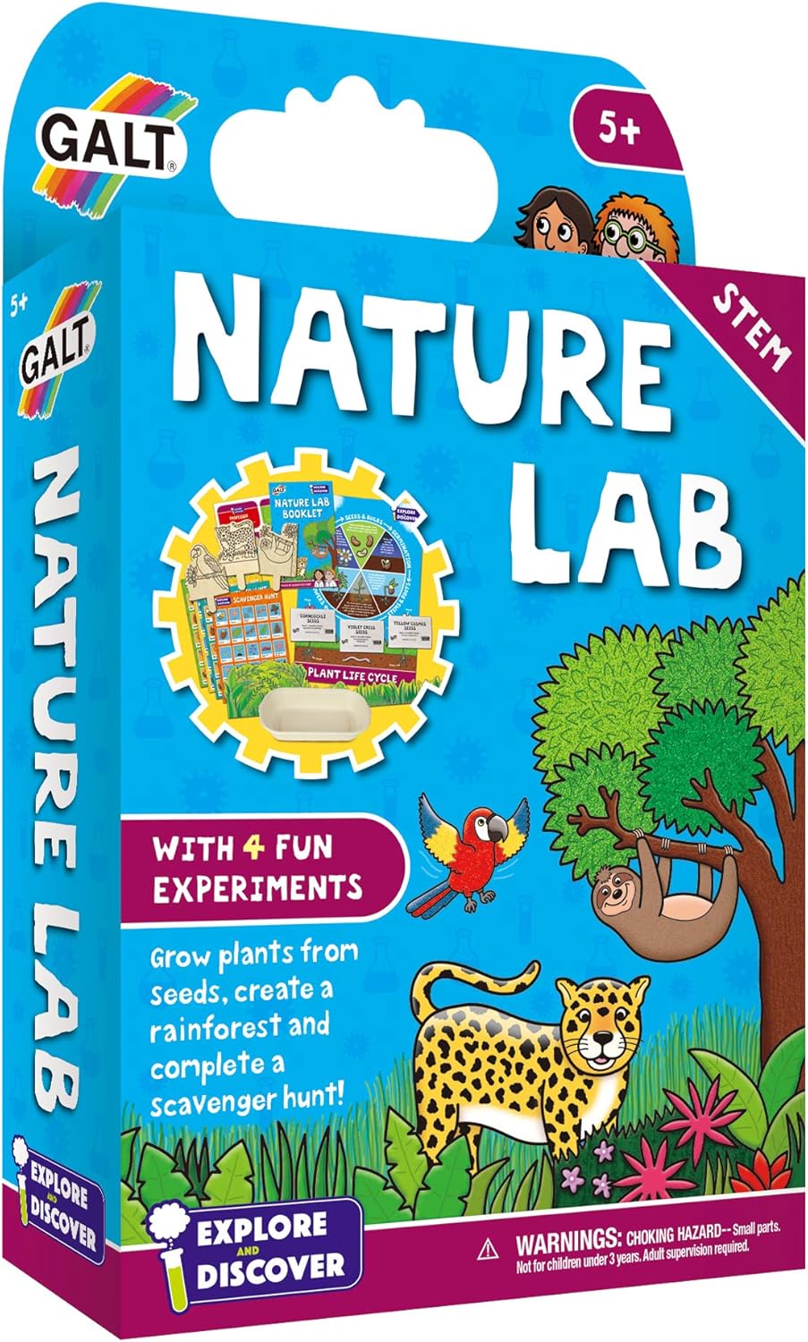 Galt Nature Lab Science Kit - Educational Plant Growing STEM Activity for Kids 5-10 Years
