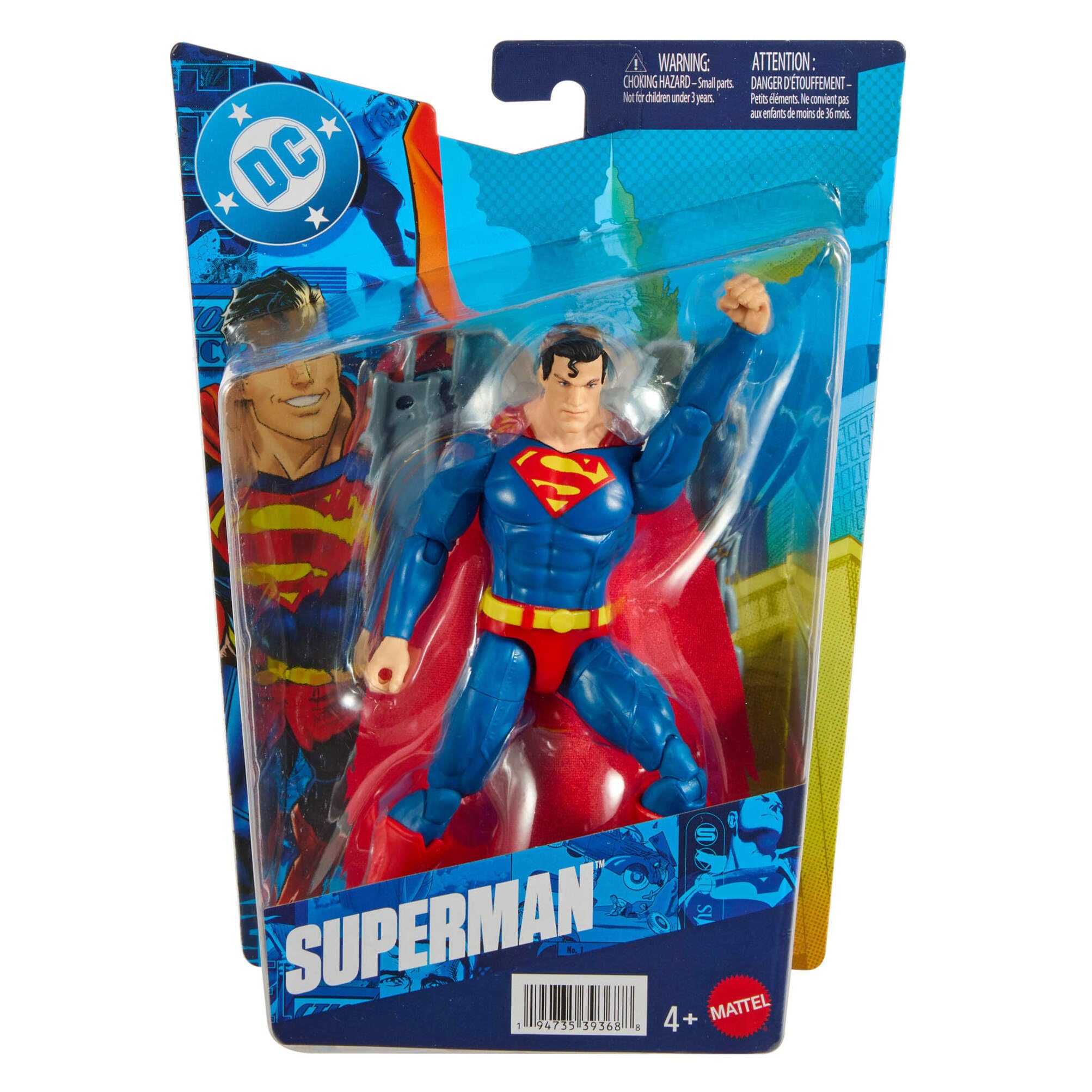 Mattel DC Premier Superman Action Figure - 6.5 Inch, 22 Points of Articulation, Ages 4+ 6