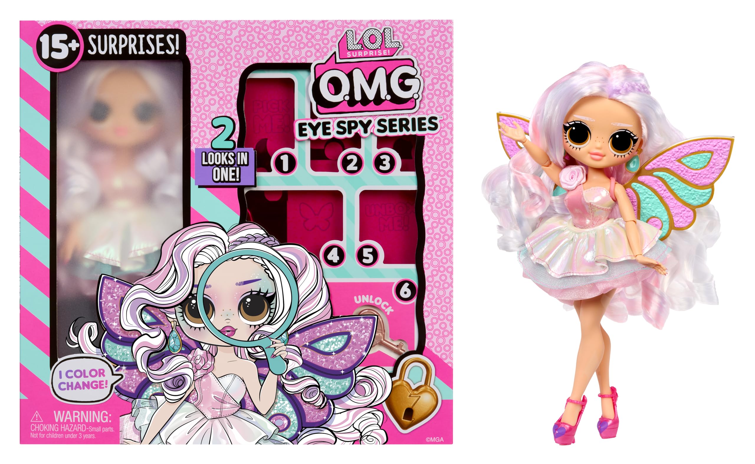 L.O.L. Surprise! OMG Eye Spy Series Fairy Doll - Interactive Unboxing with Color-Change Surprise 5