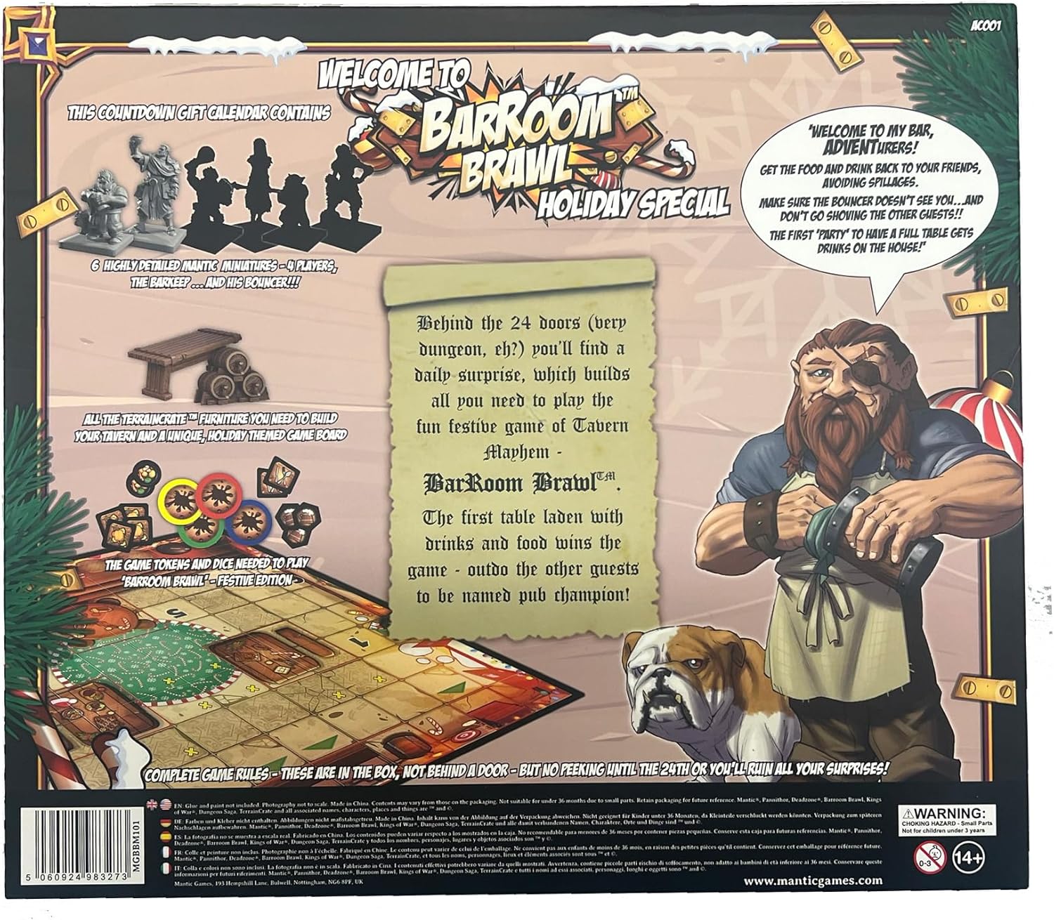 Mantic Games Tavern Mayhem - BarRoom Brawl Advent Calendar Game Set (MGBBM101) 11