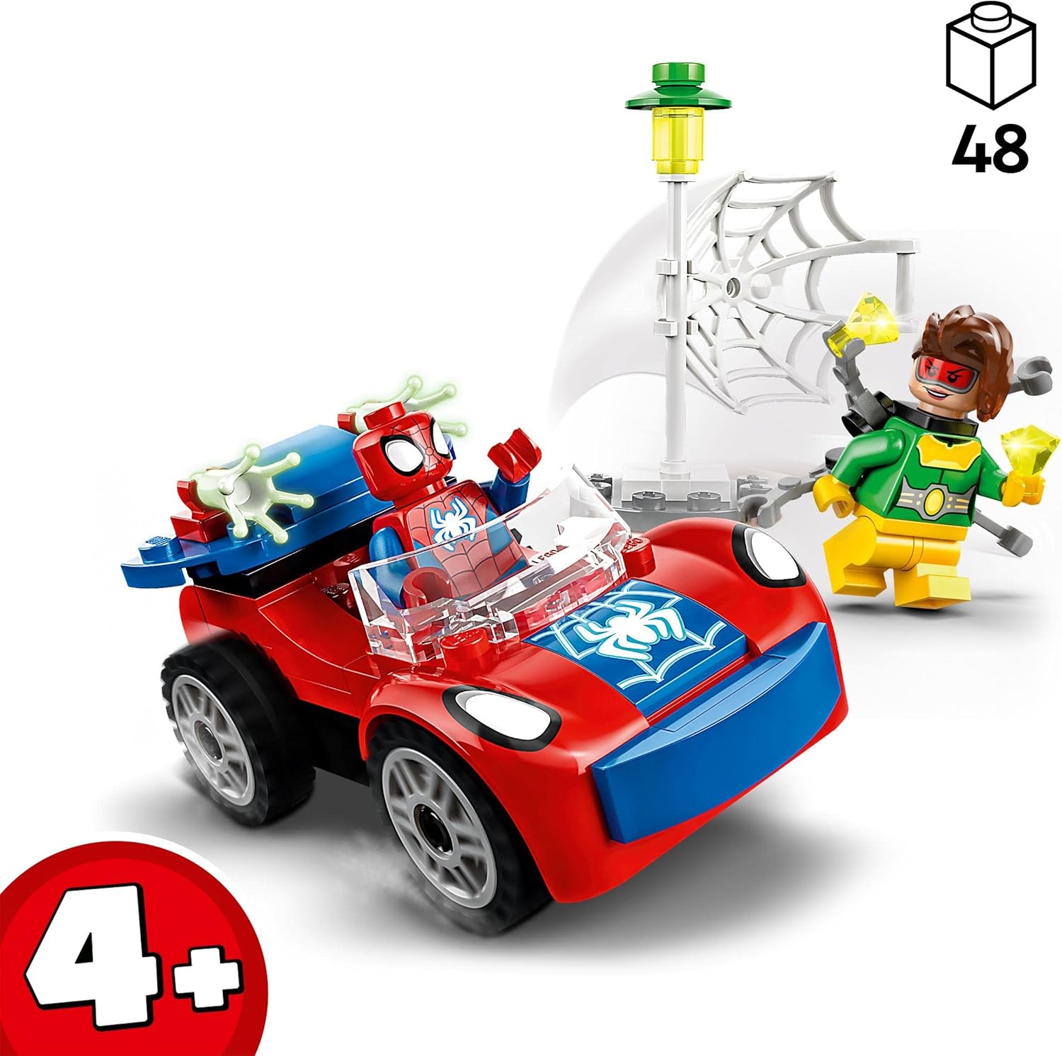 LEGO 10789 Marvel Spider-Man's Car and Doc Ock Playset - Building Toy for Kids 4+