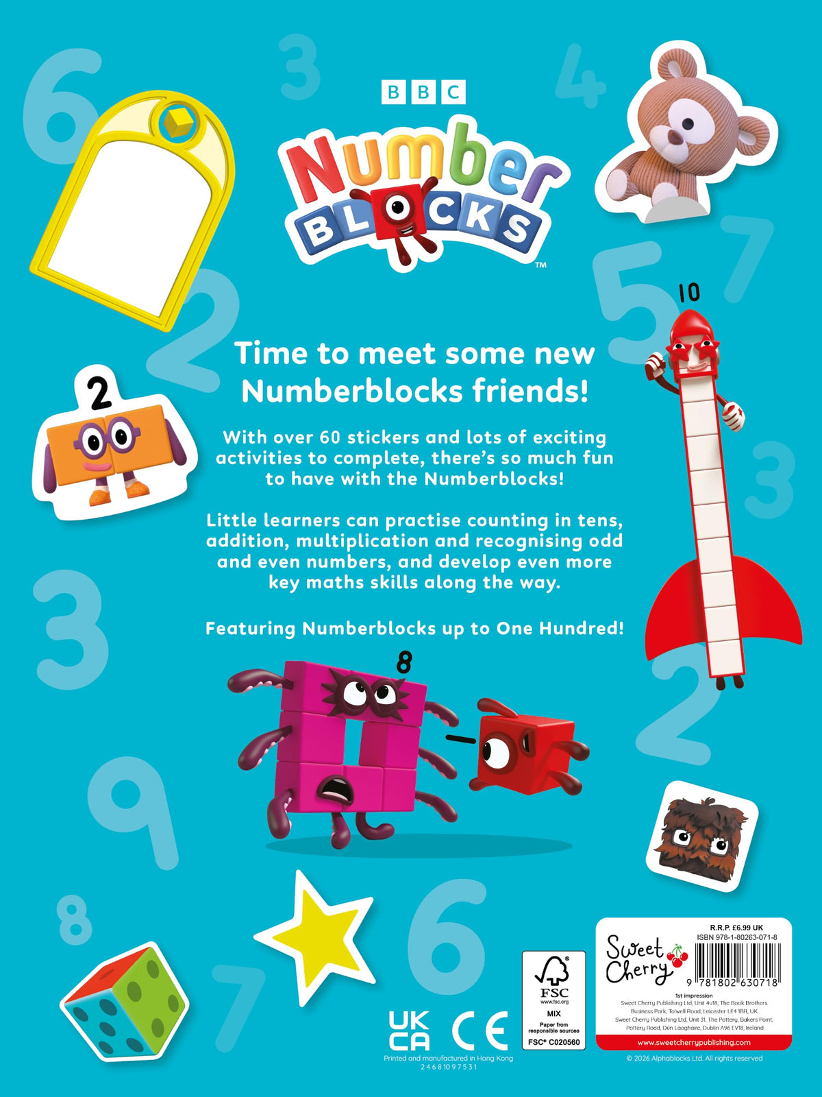 Numberblocks Sticker Friends - Sticker Activity Book | Over 60 Stickers | Ages 3-5