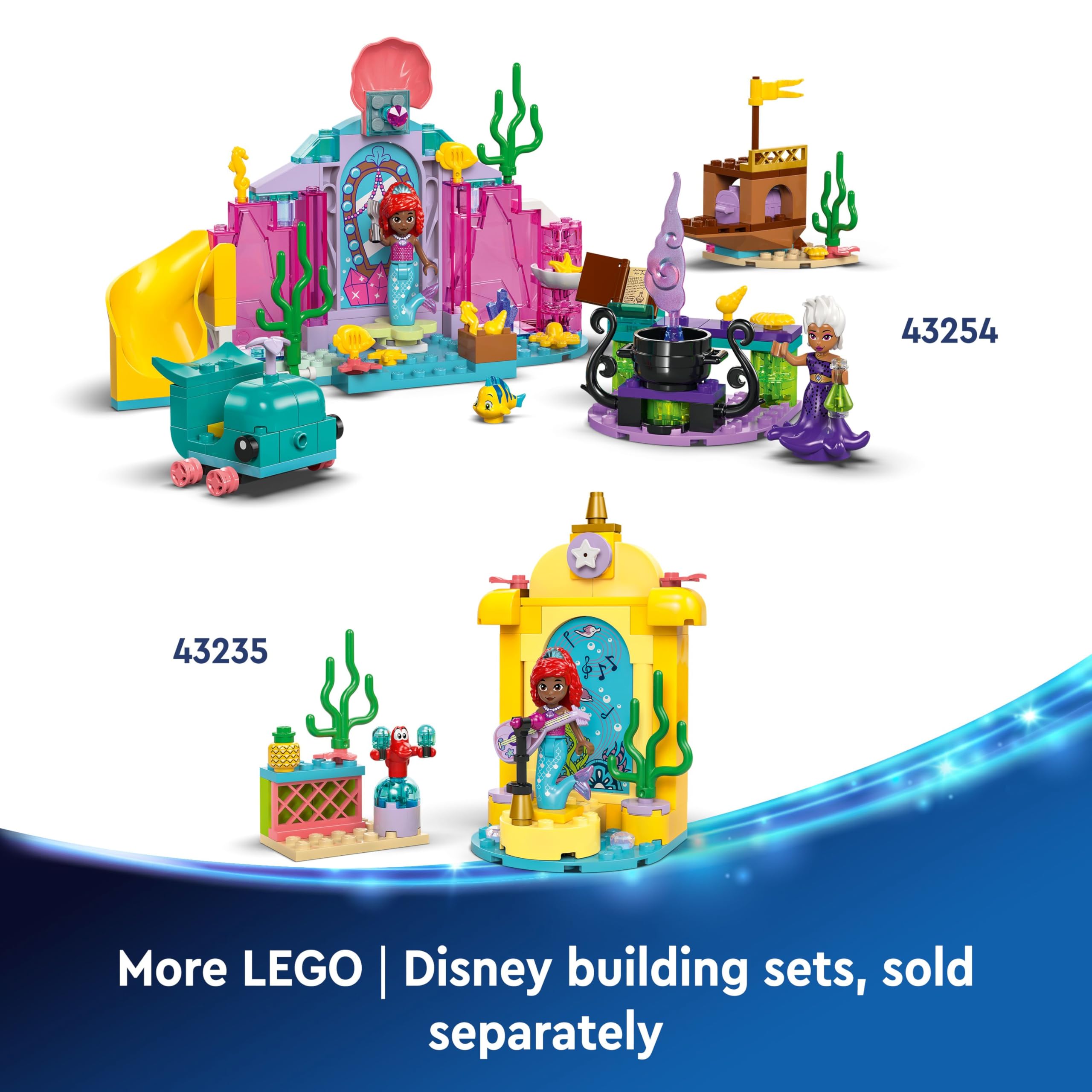 LEGO ǀ Disney Princess Ariel’s Music Stage - Buildable Playset for Kids Aged 4+ 5