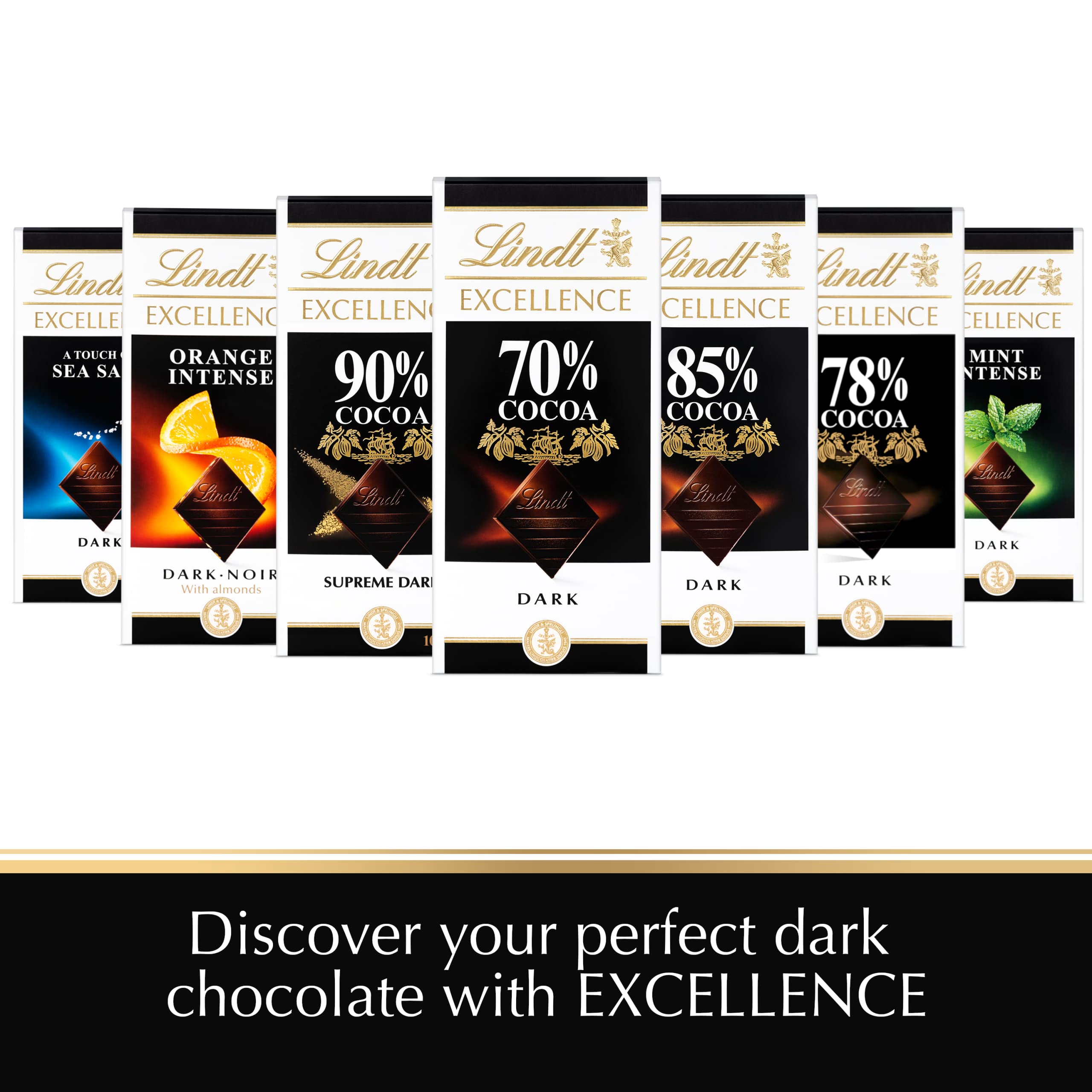 Lindt Excellence Dunkles Meersalz Schokoladentafel, 100g 7
