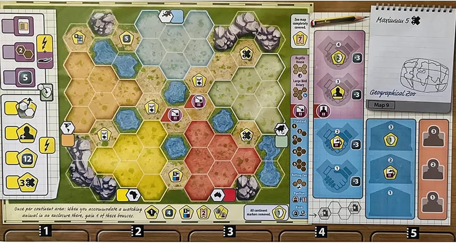Ark Nova: Zoo Map Pack 1 - Game Accessory Pack by Capstone Games 4