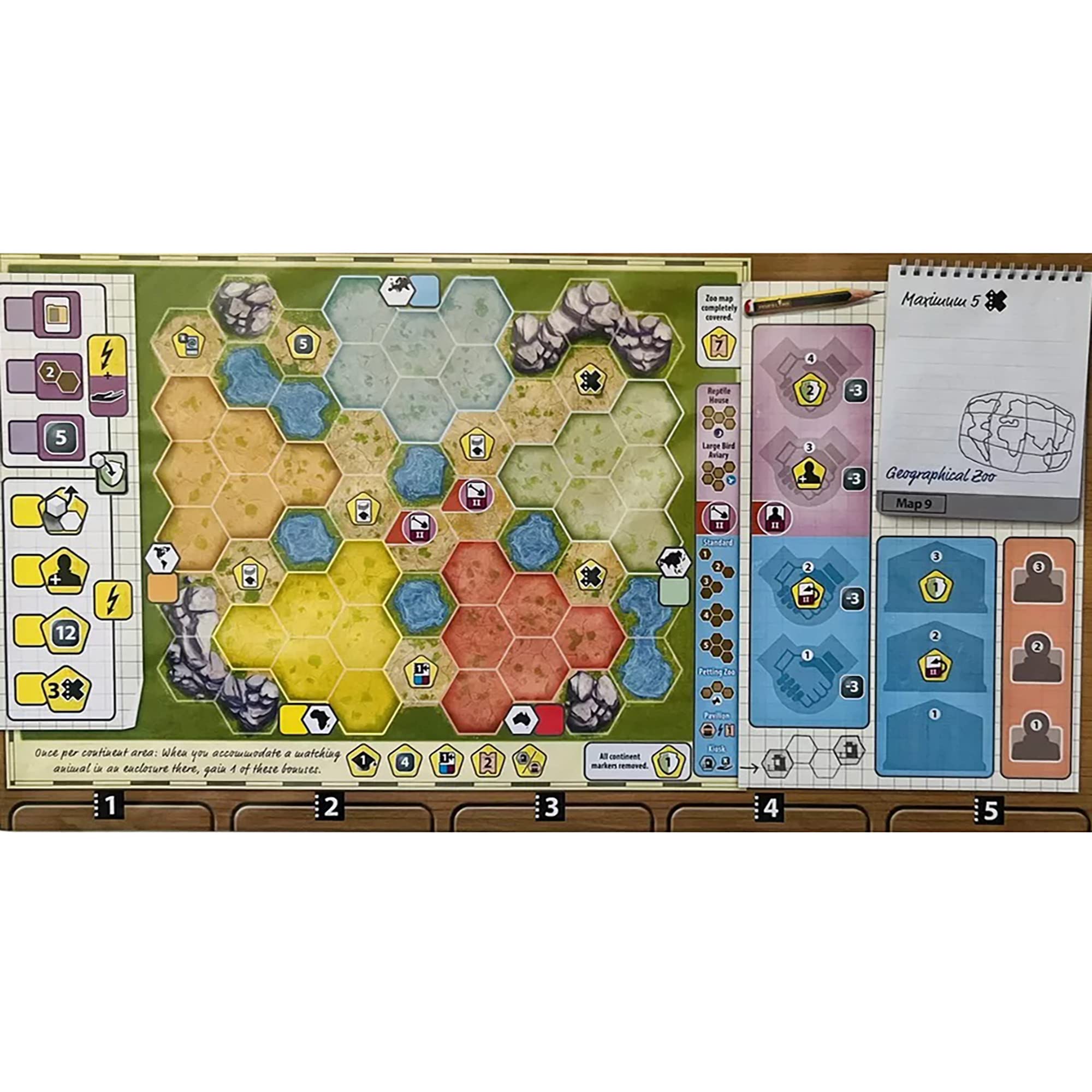 Ark Nova: Zoo Map Pack 1 - Game Accessory Pack by Capstone Games 9