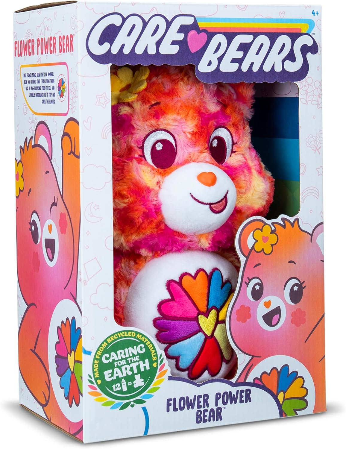 Flower Power Bear - 35cm Care Bears Plush Toy for Kids 4