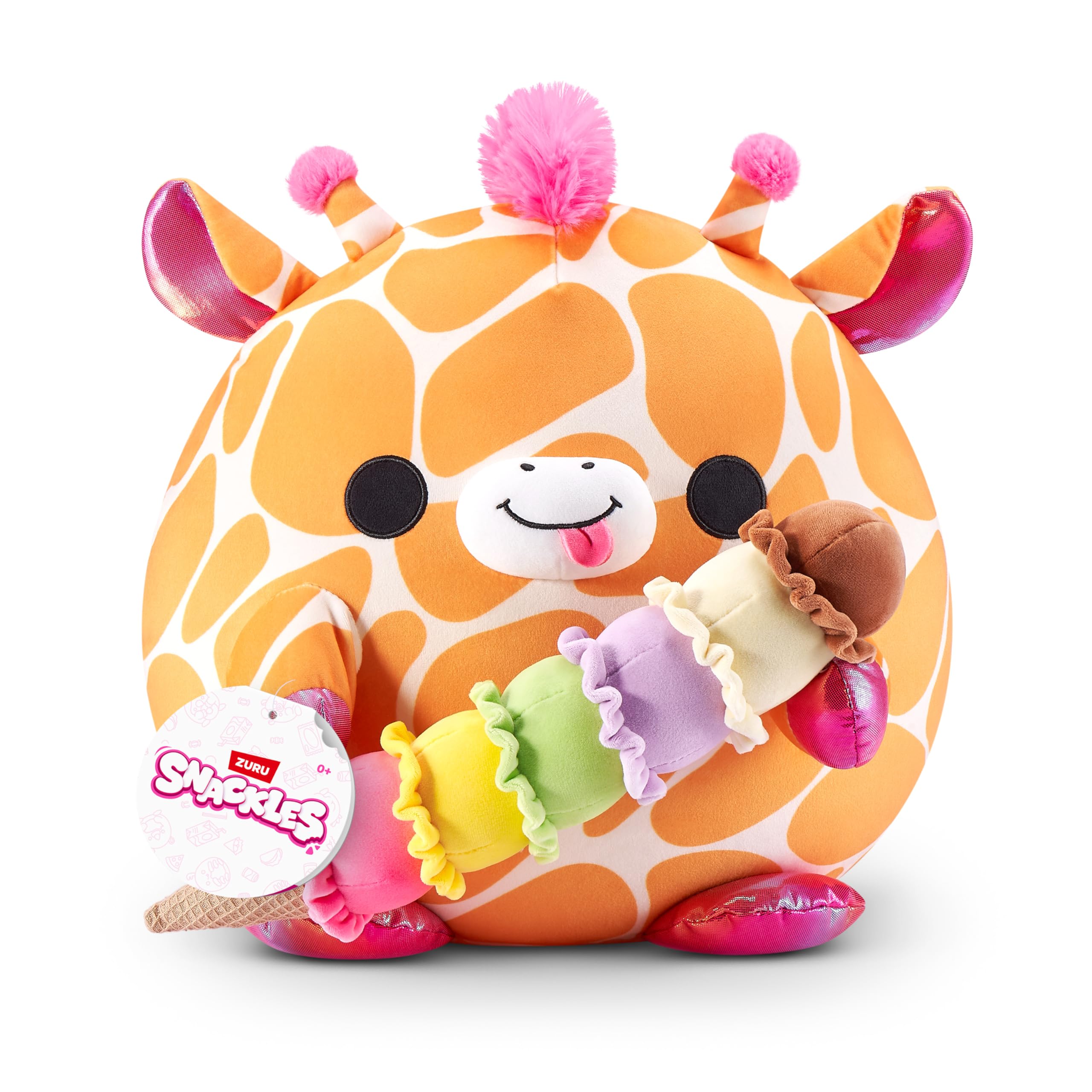 Snackles 14-inch Non-Licensed Series 1 Plush Doll - LOLA by ZURU, Soft Huggable Collectible