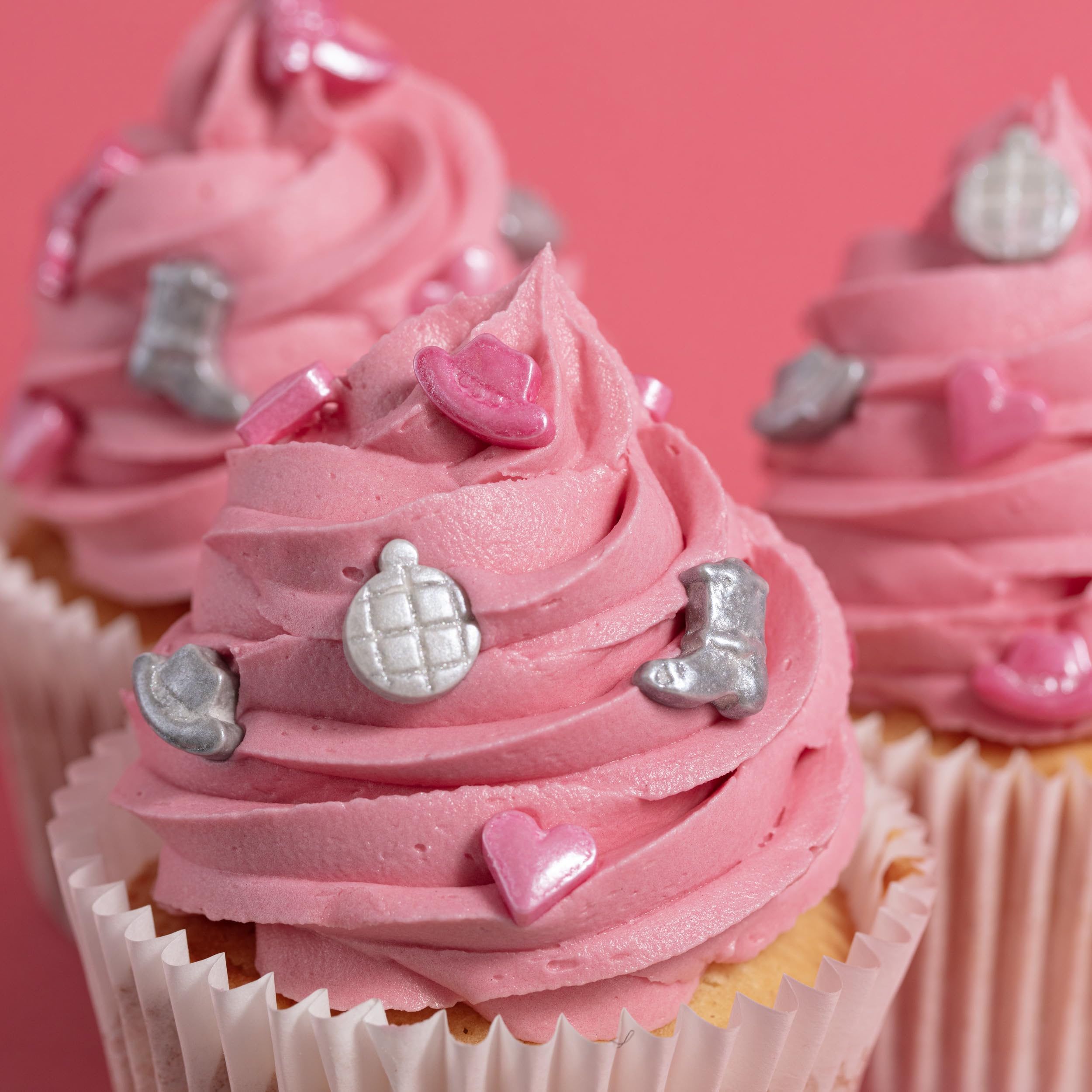 PME Cake Disco Cowgirl Sprinkle Charms - Edible Decorations | 25g | 10mm