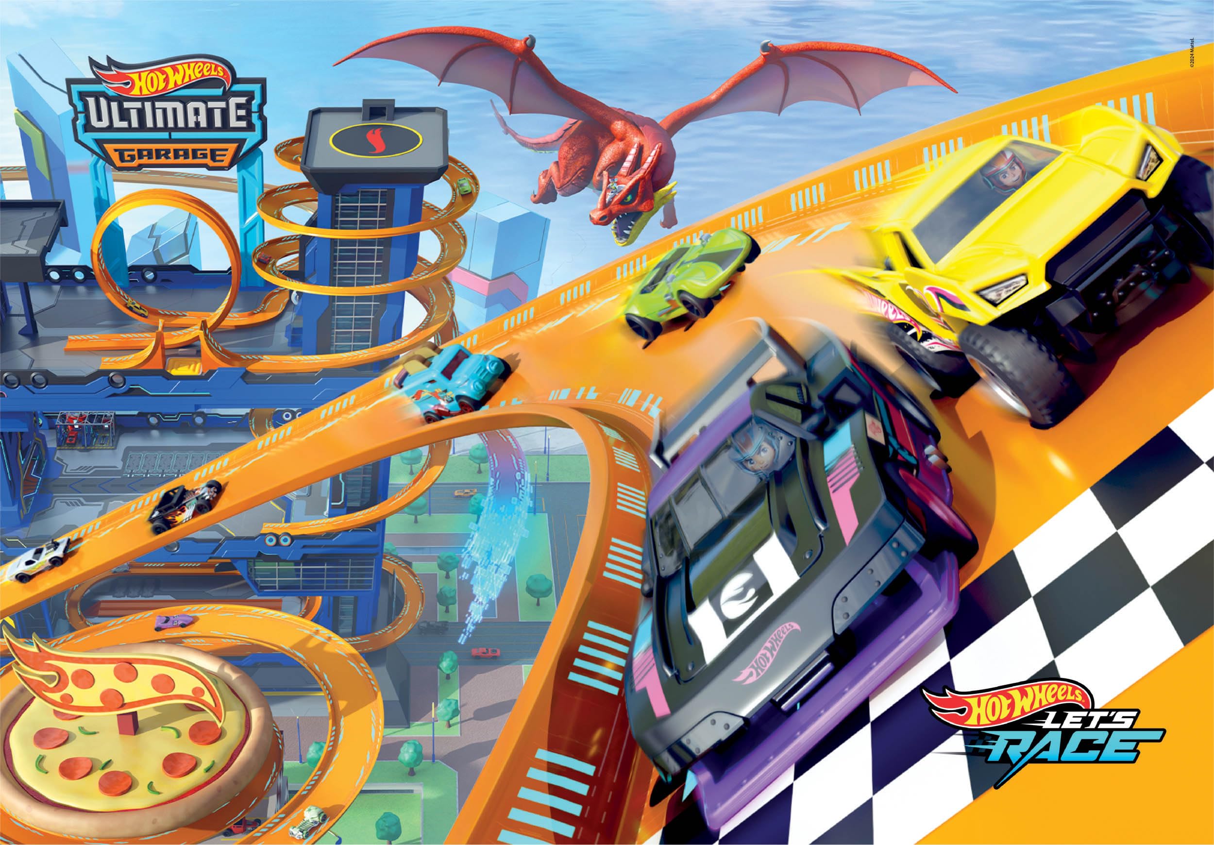 Clementoni Hotwheels 104-Piece Jigsaw Puzzle - Educational Kids Puzzle for Ages 6-8 4