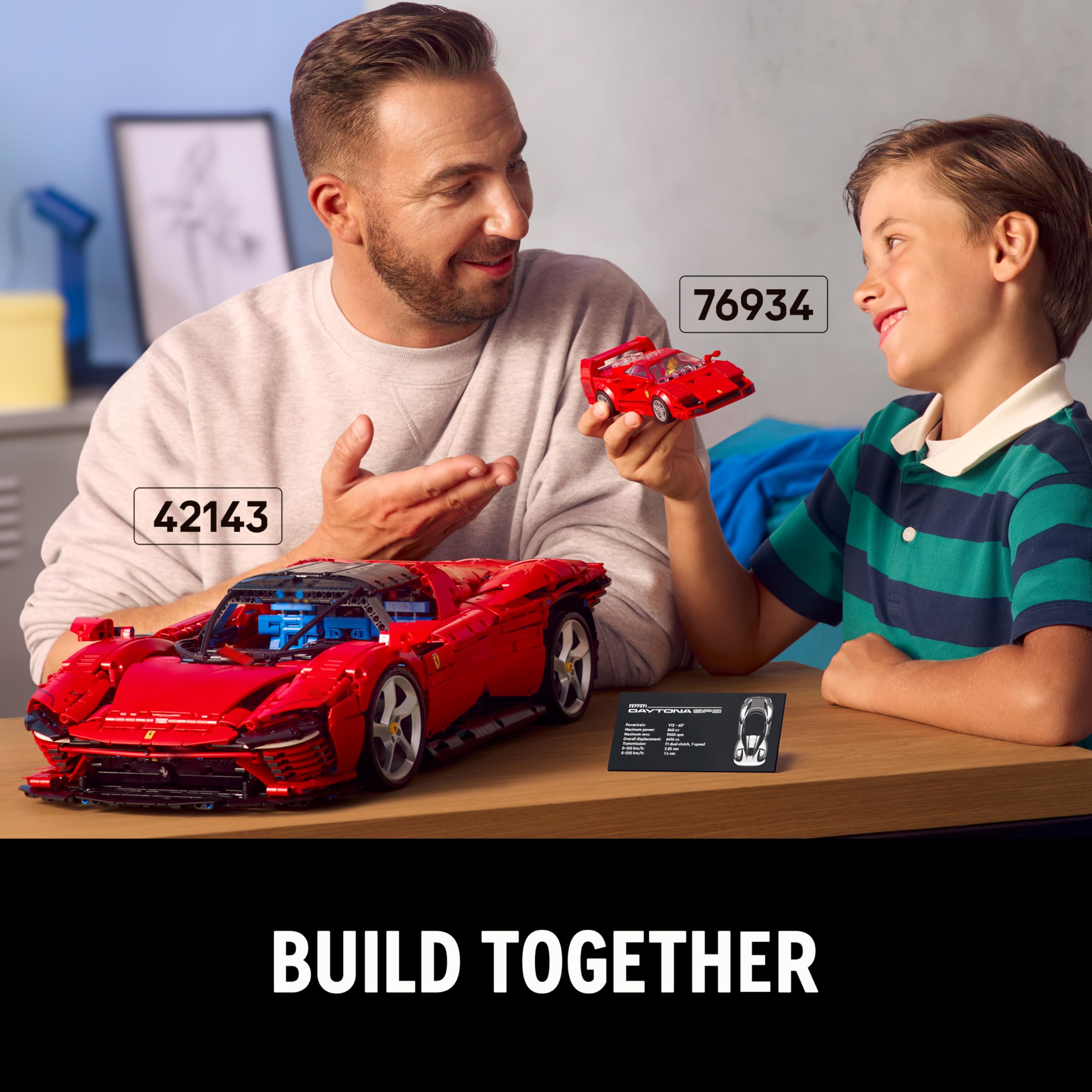 LEGO Speed Champions Ferrari F40 Supercar Buildable Vehicle - 318-Piece Toy Car for Ages 9+ 8
