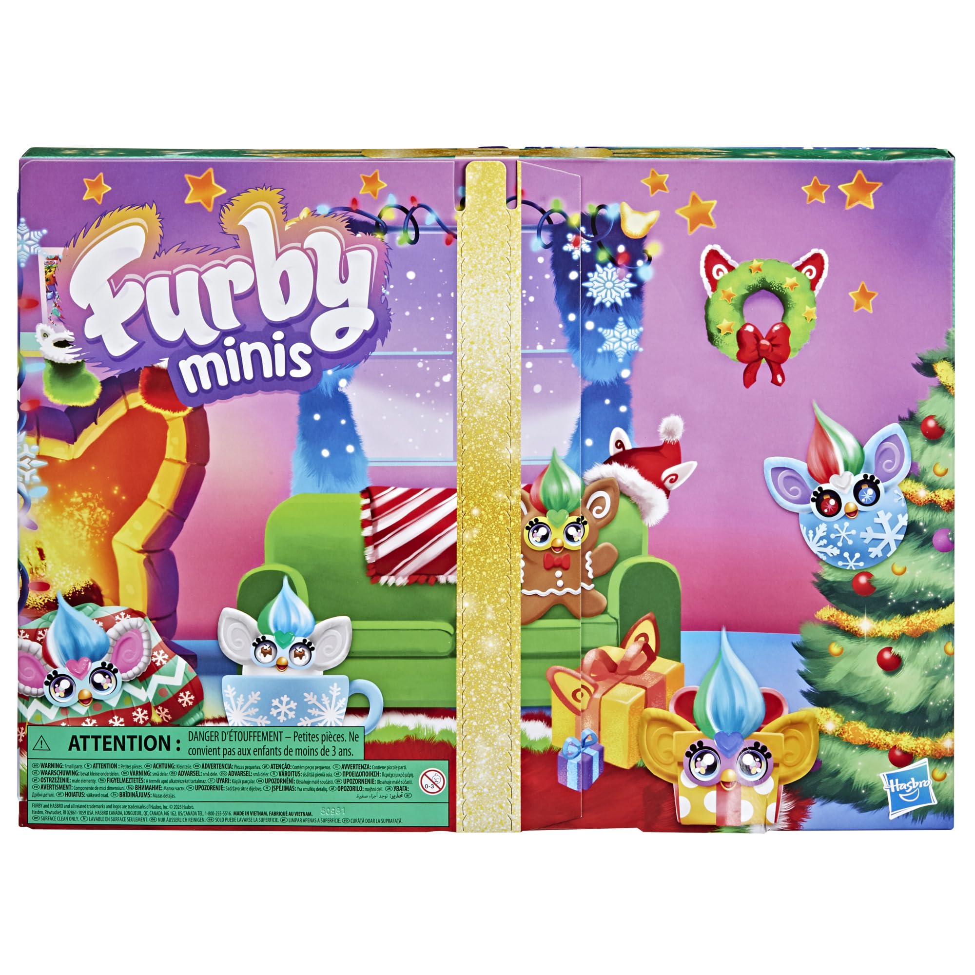 Furby Minis Furbulous Advent Calendar - 24 Days of Collectible Figures, Stickers & Keychain Charms 4