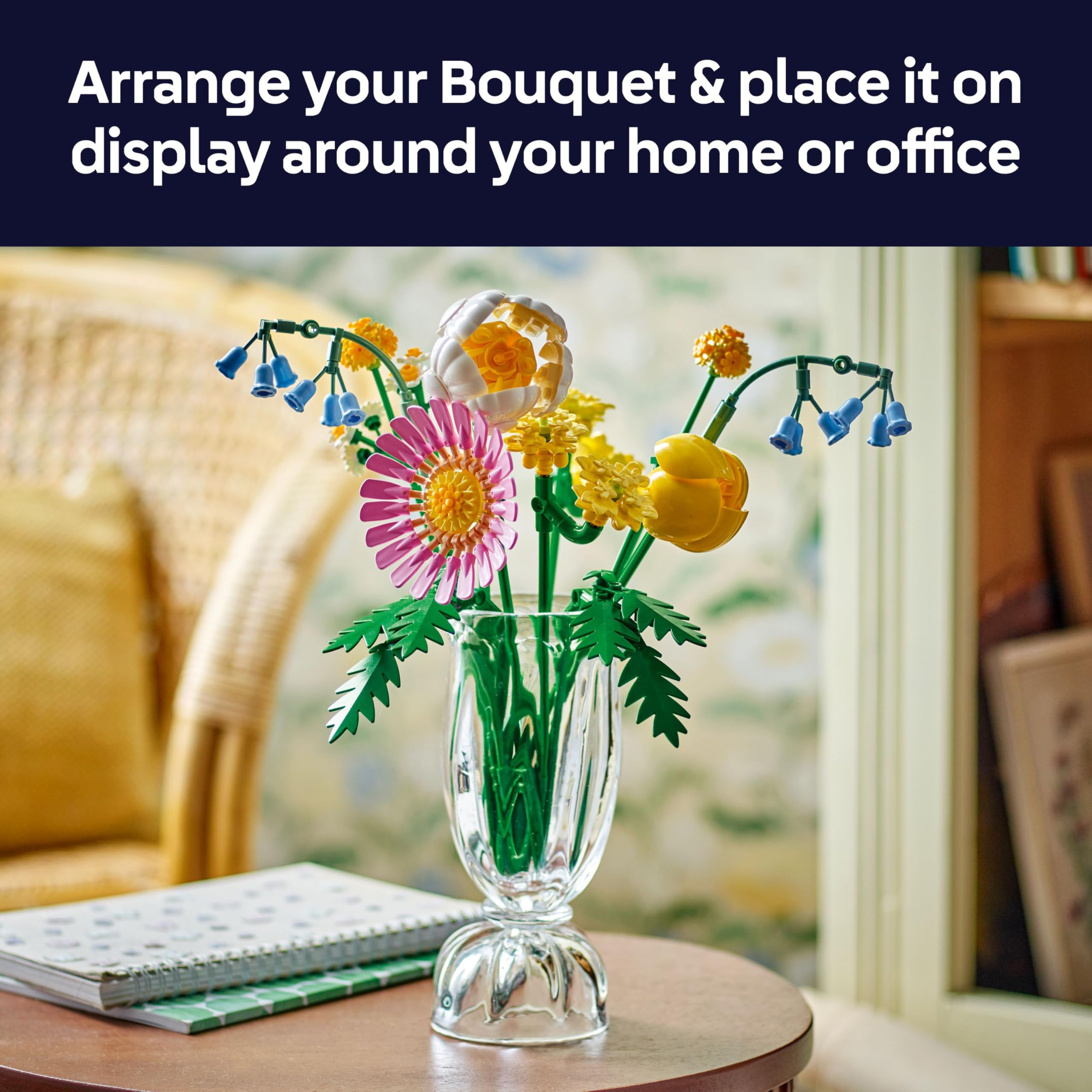 LEGO Botanicals Petite Sunny Bouquet - 373-Piece Building Set for Ages 9+ 12