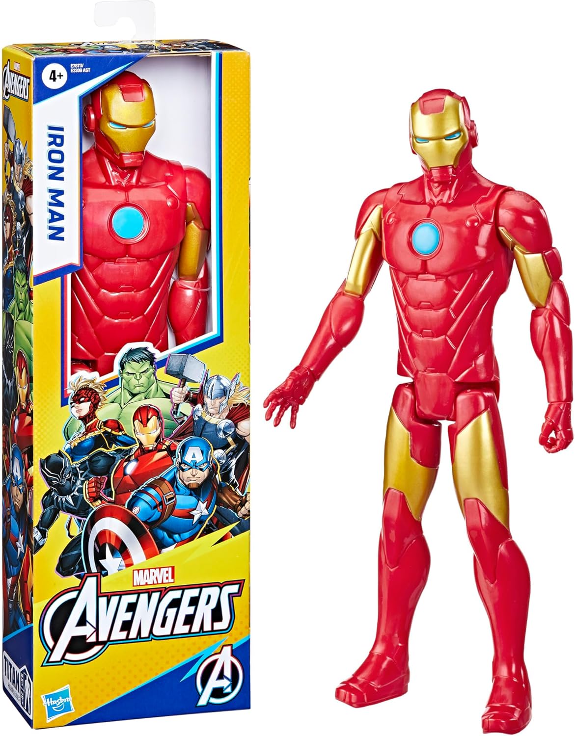 Marvel Avengers Titan Hero Series Iron Man 12” Action Figure - Poseable Super Hero Toy for Kids 4+ 3