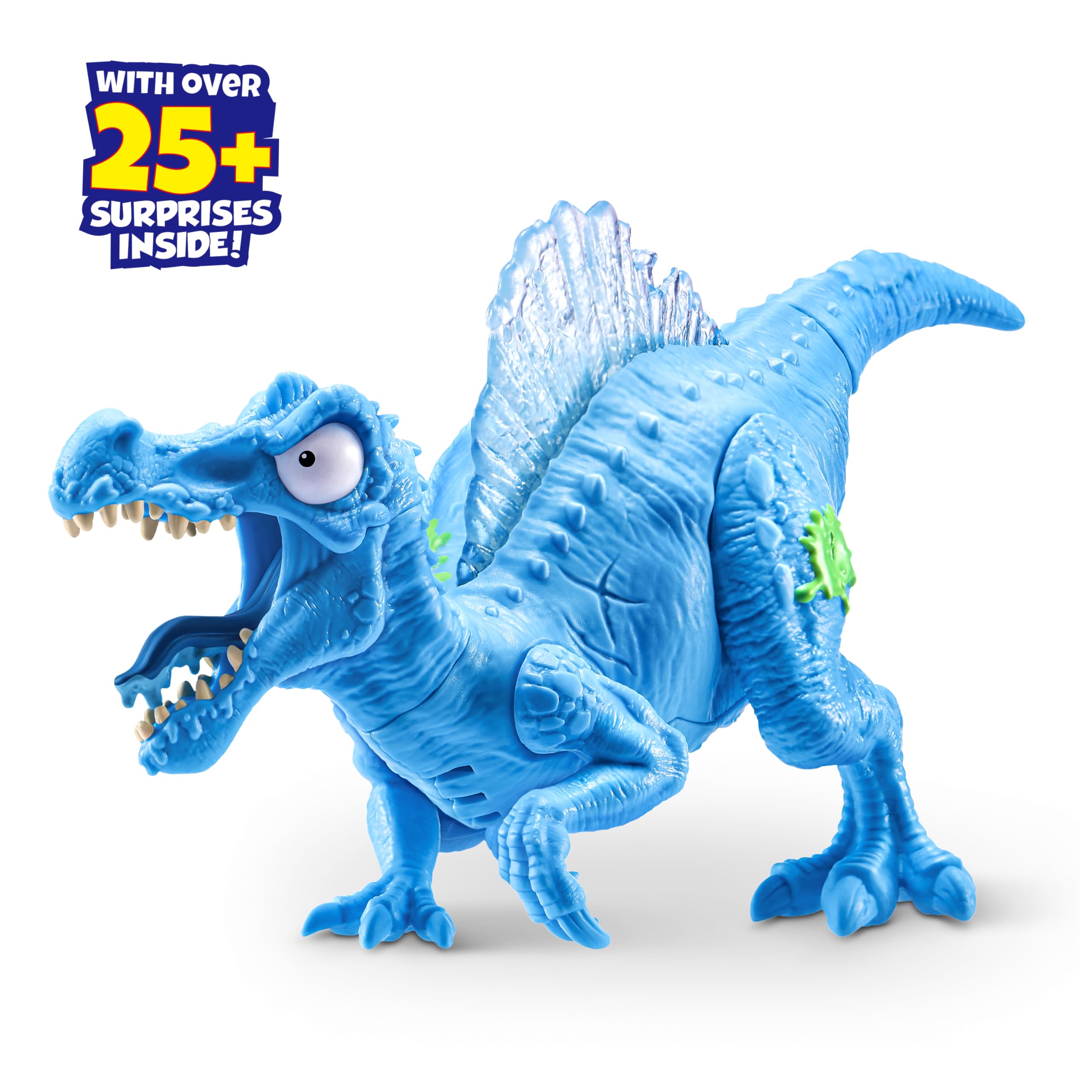 Smashers Mega Jurassic Light Up Ice Age (Spinosaurus) by ZURU - Building Playset with Light-Up Dino & Roar Feature 4