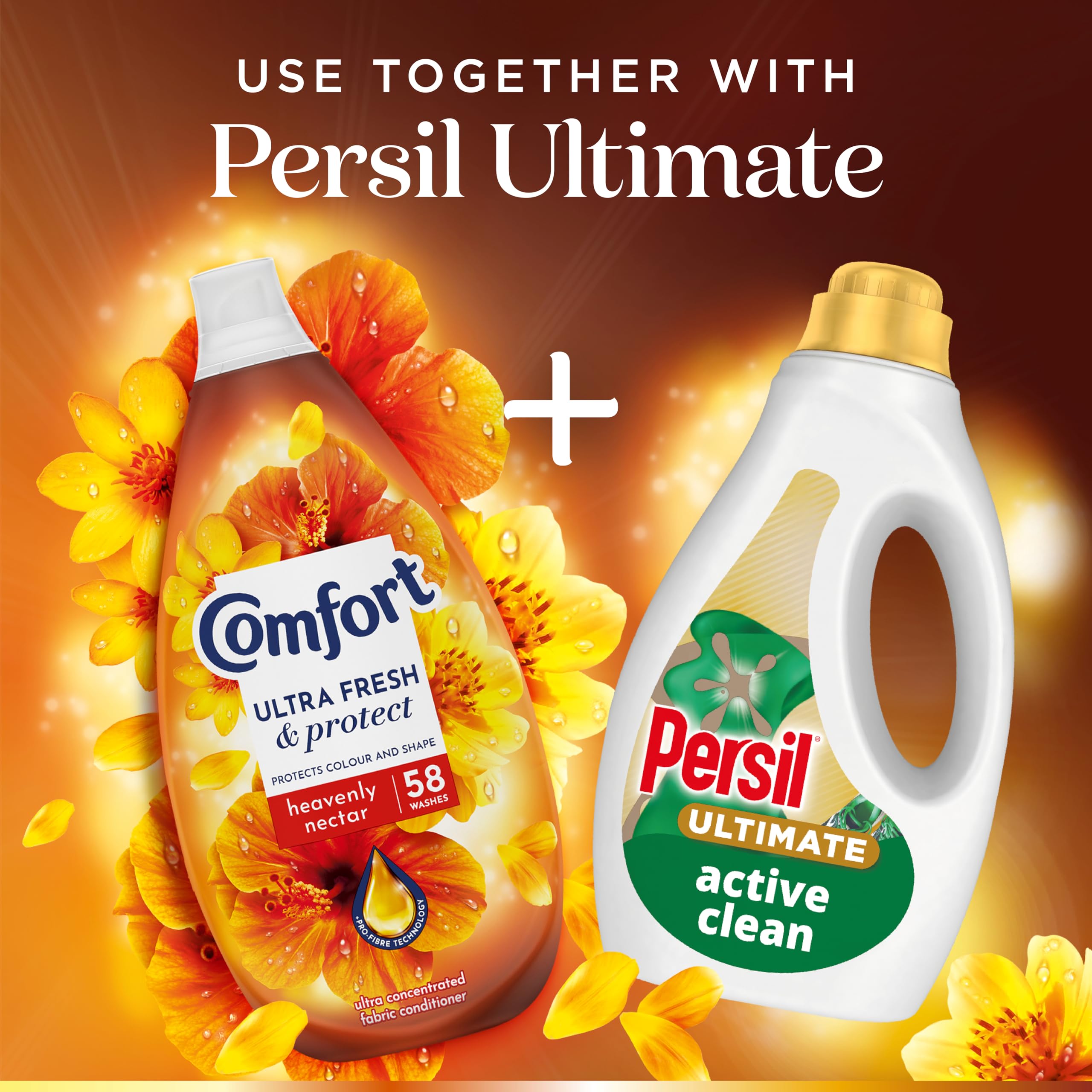 Comfort - Ultra Fresh & Protect Heavenly Nectar Liquid Fabric Conditioner