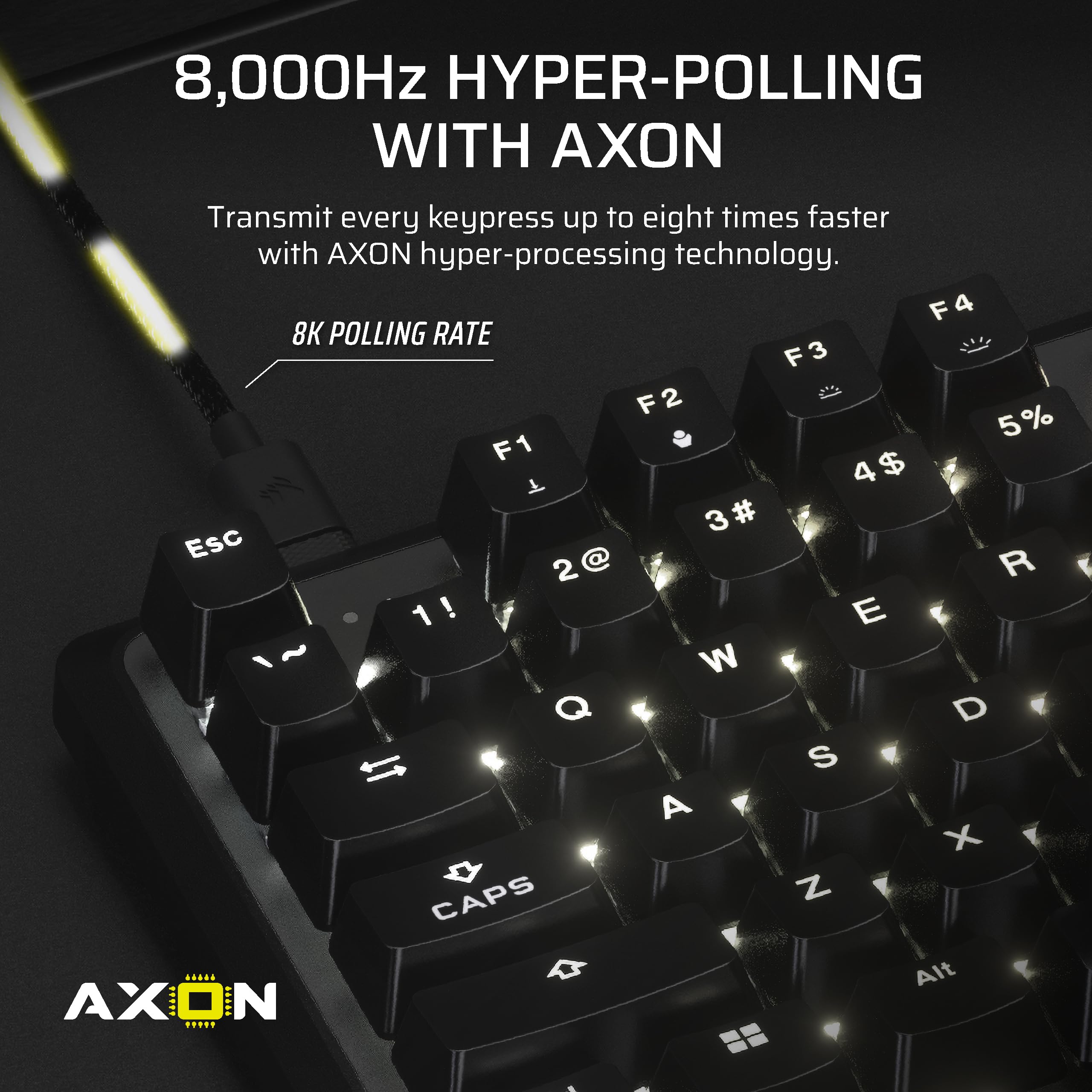 Corsair K70 PRO TKL RGB Tenkeyless Mechanical Wired Gaming Keyboard | MGX Hyperdrive Switches | RGB 6