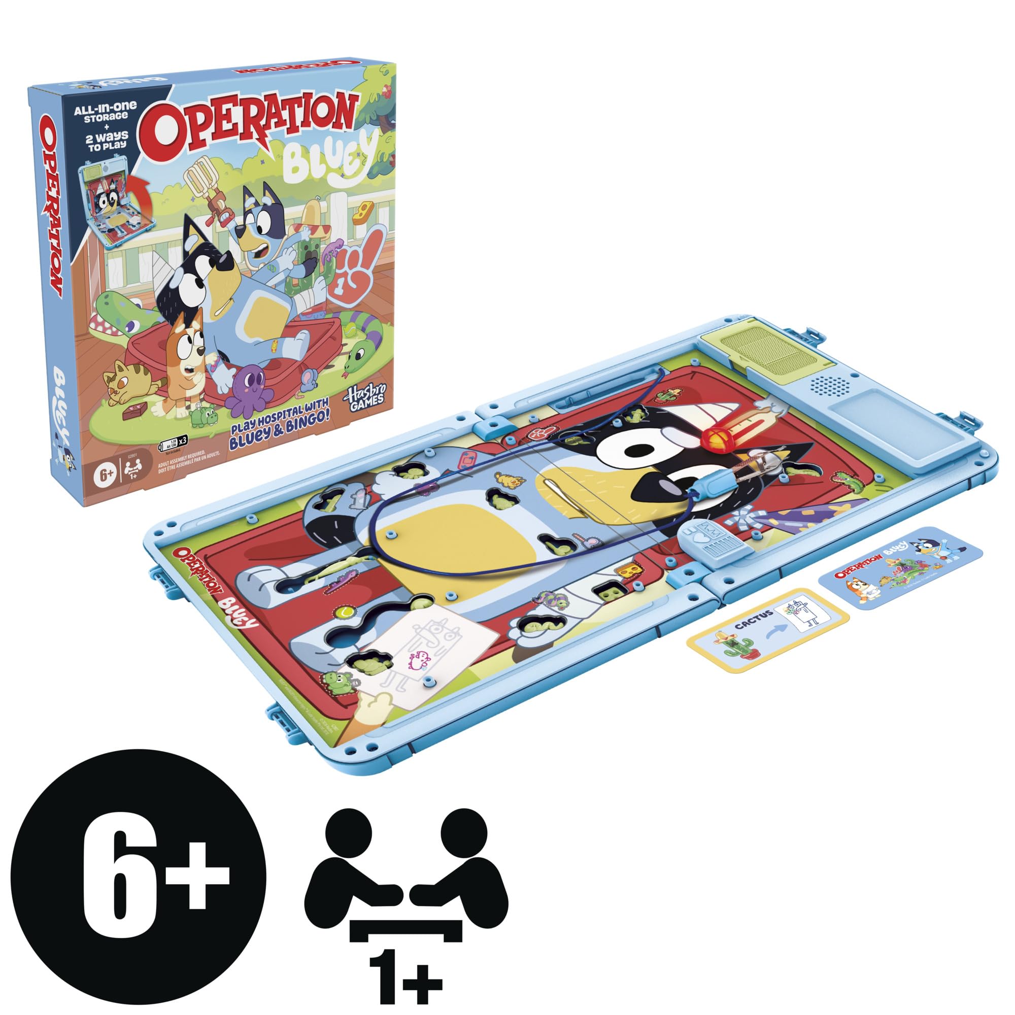Hasbro Gaming Operation Bluey Edition Board Game for Children | Ages 6+ | 1+ Players 2