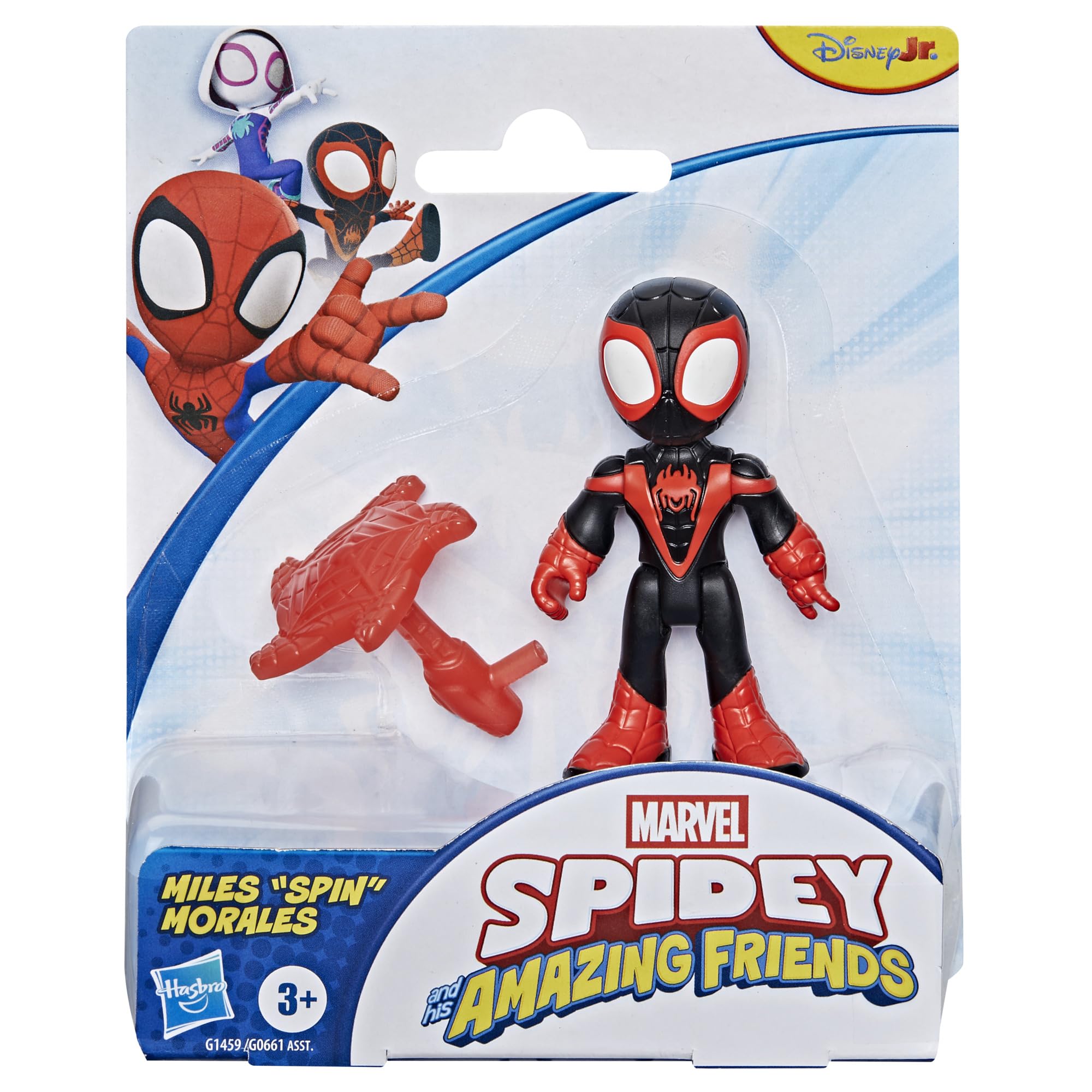 SPIDEY AND HIS AMAZING FRIENDS Miles 'Spin' Morales Action Figure - 3 Inch Poseable Toy with Web Accessory 2