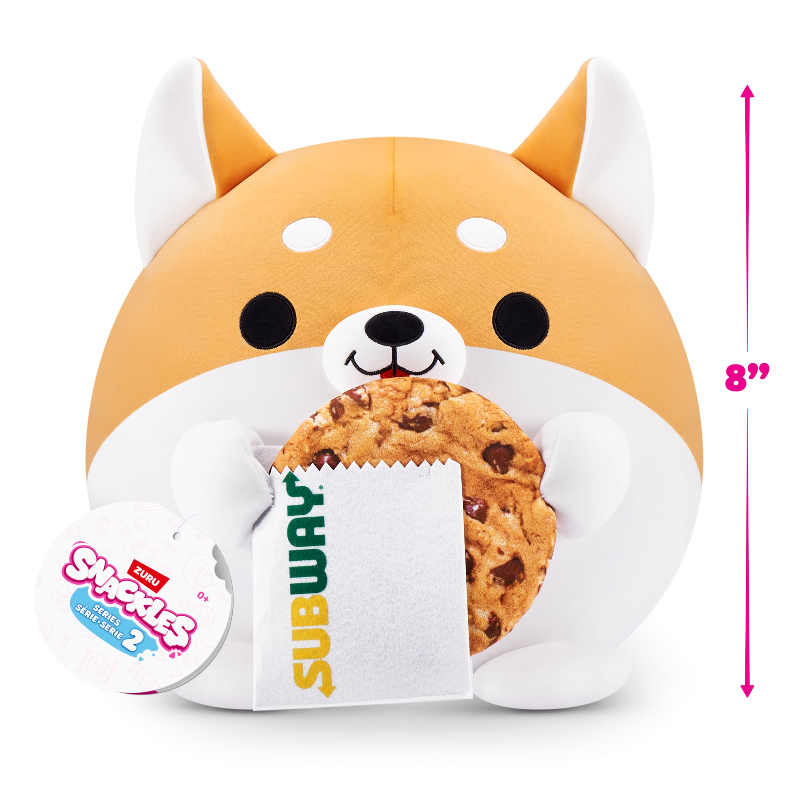 Snackles Series 2 Wave 2 - Corgi Snack Swap Plush, 20 cm by ZURU Cuddly Squishy 3