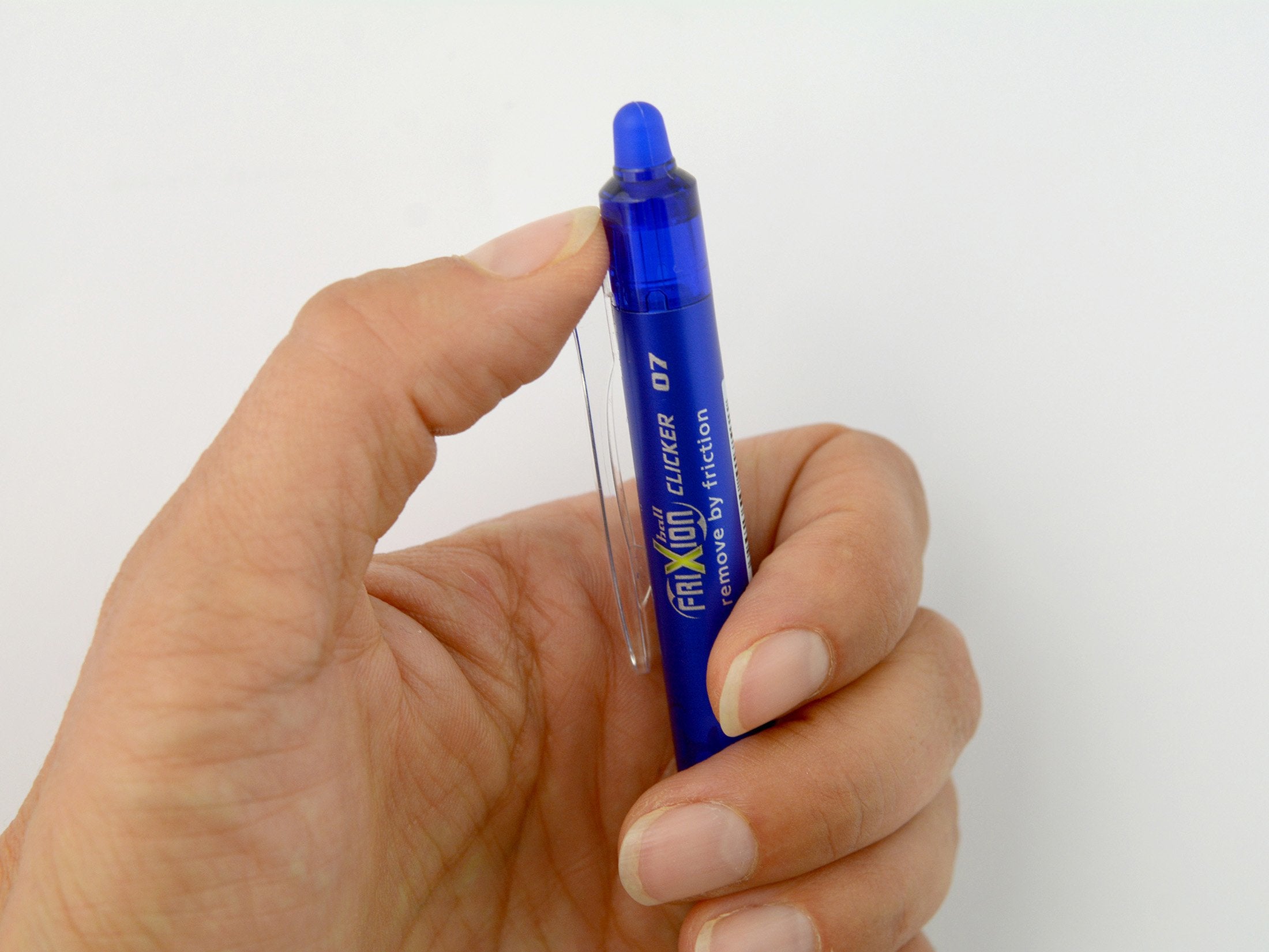 PILOT FriXion Clicker Erasable Rollerball Pen - 0.7mm Medium Point, Blue Ink | Pack of 5 4